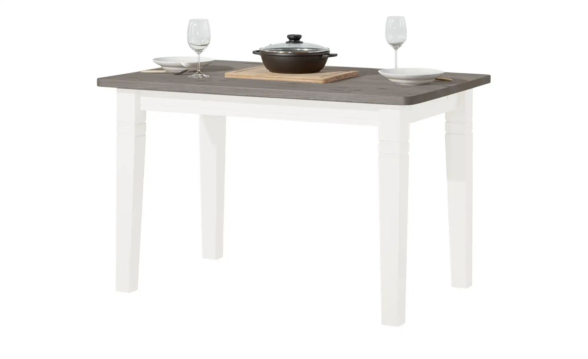 maison bleue Esstisch massiv Florian ¦ grau ¦ Maße (cm): B: 78 H: 78 Tische günstig online kaufen