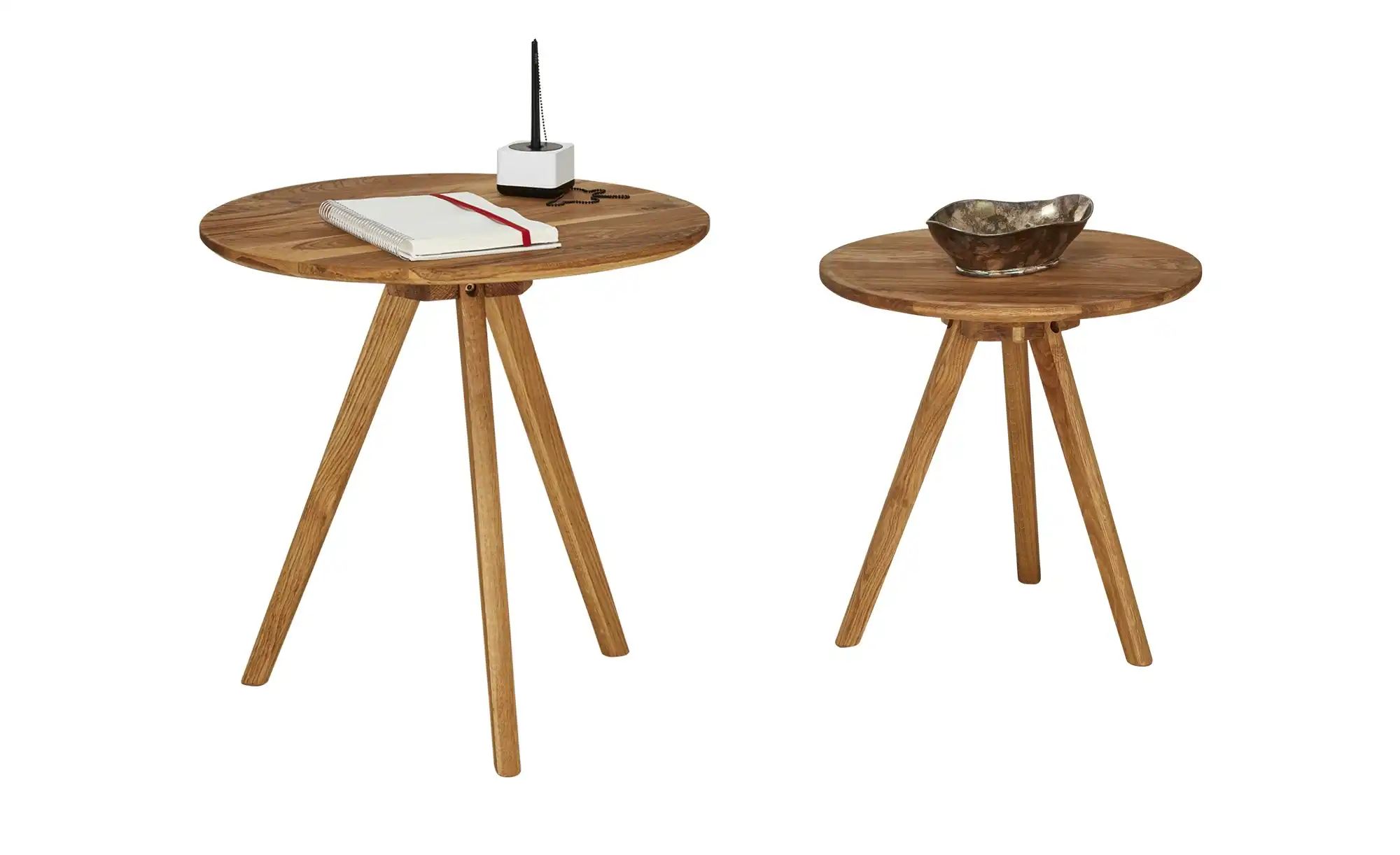 Couchtische  2er-Set  Rotonda ¦ holzfarben ¦ Maße (cm): H: 50,5  Ø: 50 Tisc günstig online kaufen