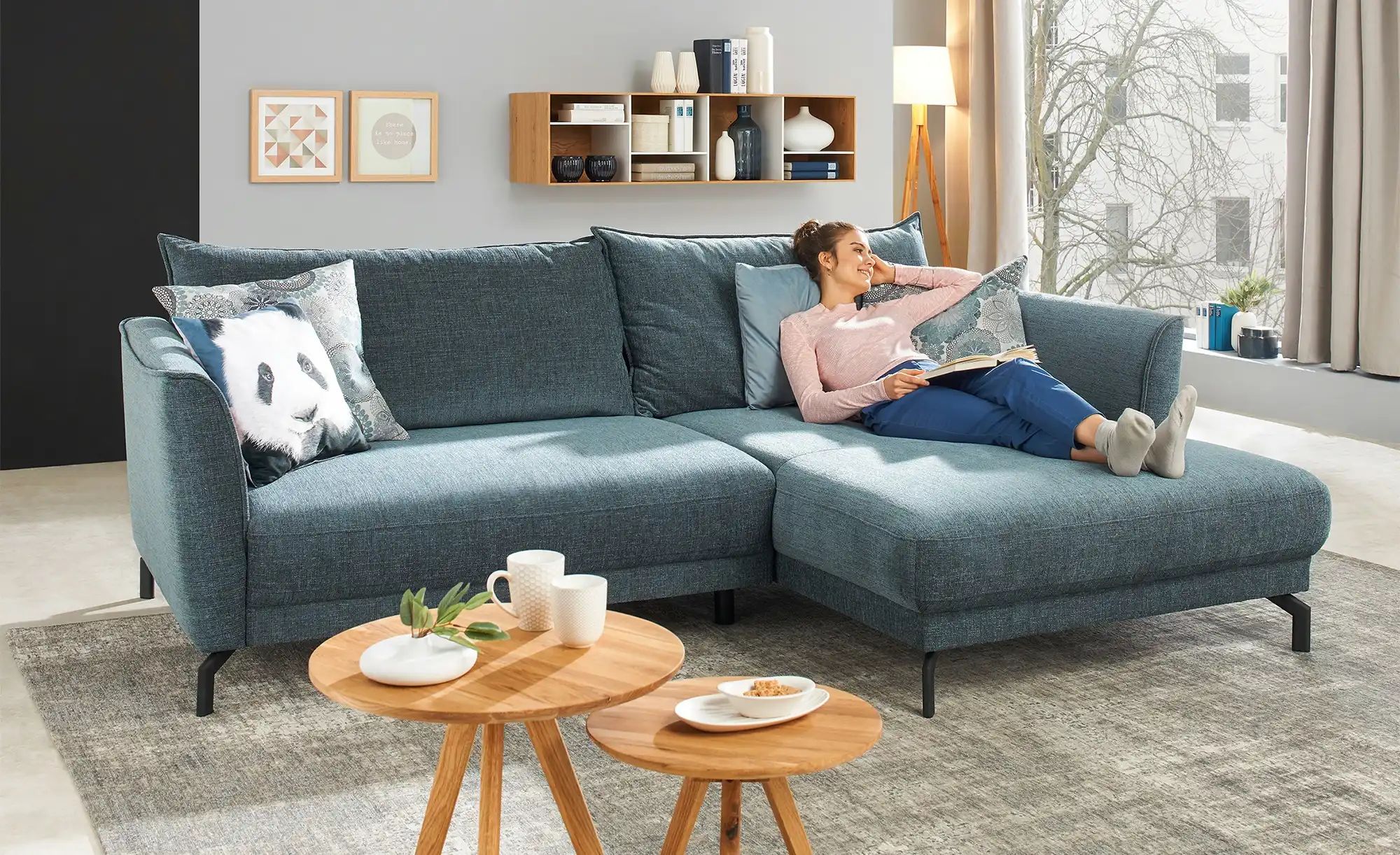 Thumbnail - Couchtische 2er-Set Rotonda ¦ holzfarben ¦ Maße (cm): H: 50,5 Ø: 50 Tische > Couchtische > Couchtische rund - Höffner