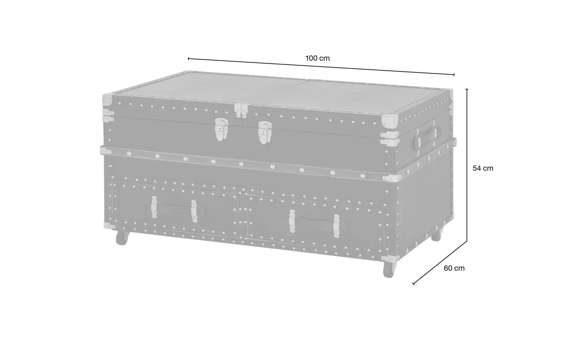 Couchtisch  Teramo ¦ schwarz ¦ Maße (cm): B: 60 H: 54 Tische > Couchtische günstig online kaufen