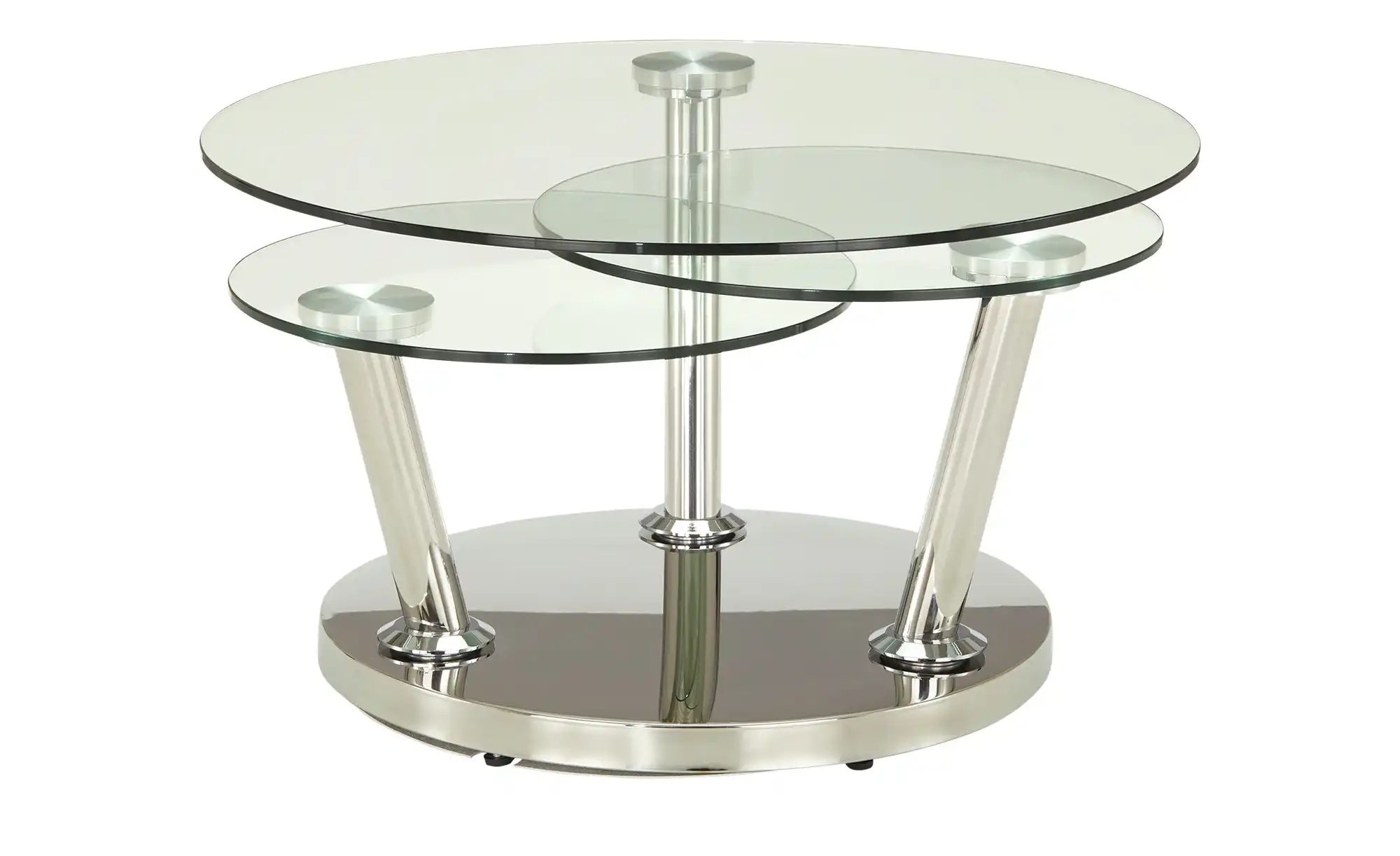 Couchtisch mit drehbaren Tischplatten Conigli ¦ transparent/klar ¦ Maße (cm günstig online kaufen