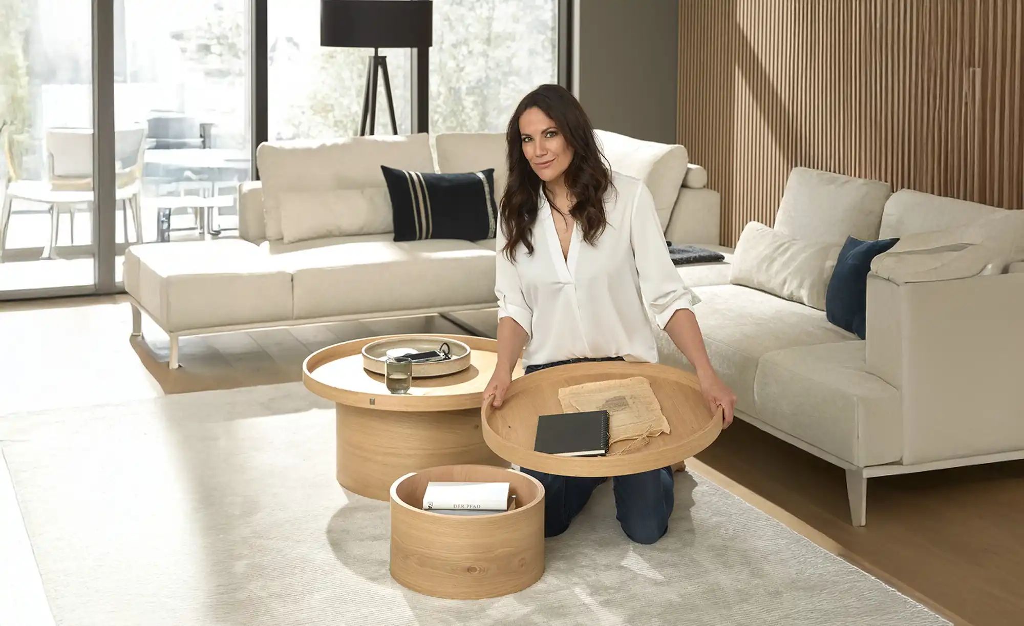 Musterring Couchtisch  JustB! ¦ holzfarben ¦ Maße (cm): H: 36  Ø: 60 Tische günstig online kaufen