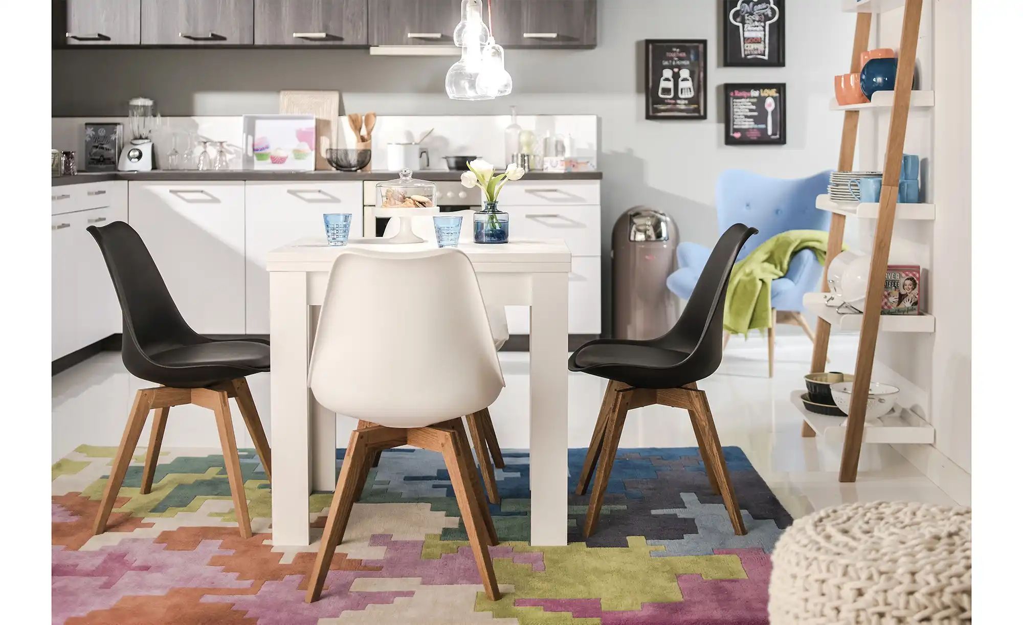 Leiterregal  Bari ¦ weiß ¦ Maße (cm): B: 67 H: 188 T: 35.0 Regale > Standre günstig online kaufen