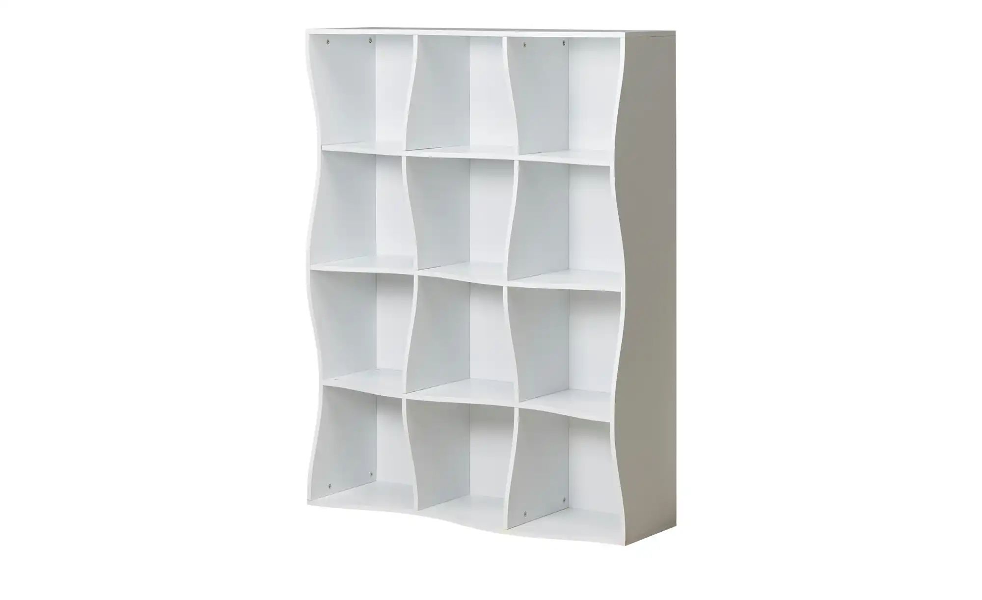 Regal Curve ¦ weiß ¦ Maße (cm): B: 90 H: 120 T: 30 Regale > Bücherregale - Höffner