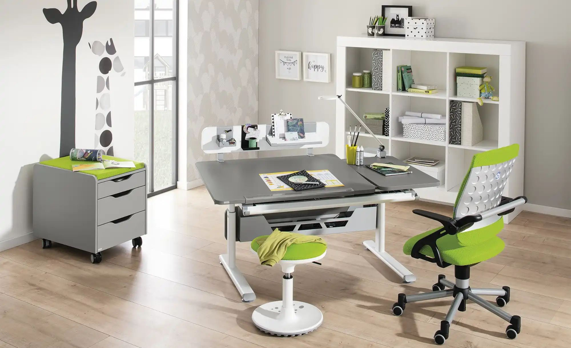 Thumbnail - PAIDI Schülerschreibtisch Diego ¦ grau ¦ Maße (cm): B: 130 H: 53 T: 70.0 Kindermöbel > Kinderschreibtische - Höffner