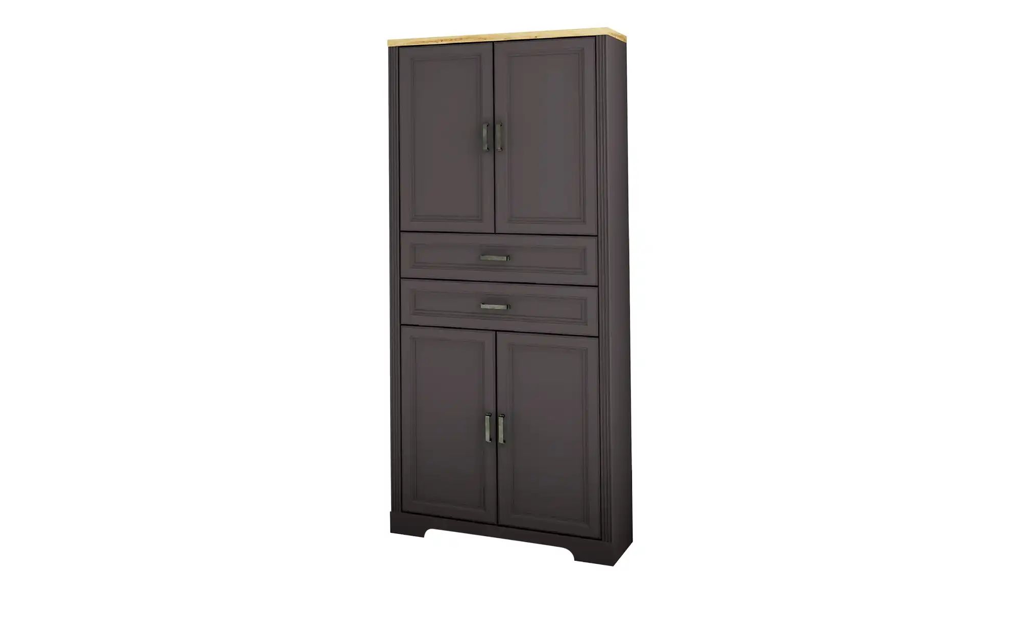 Aktenschrank  Varese ¦ schwarz ¦ Maße (cm): B: 86 H: 204 T: 38.0 Schränke > günstig online kaufen