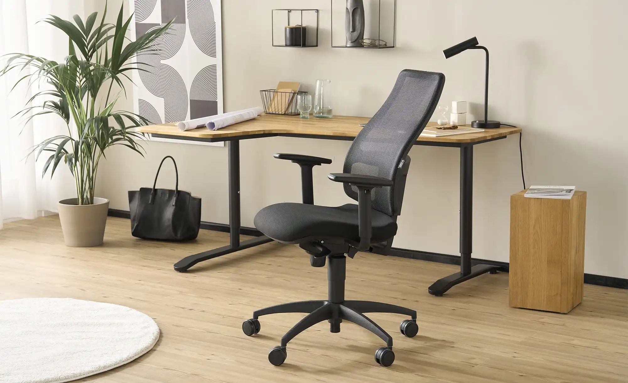 home worx Bürodrehstuhl  Home Worx Office 95 ¦ schwarz ¦ Maße (cm): B: 70 H günstig online kaufen