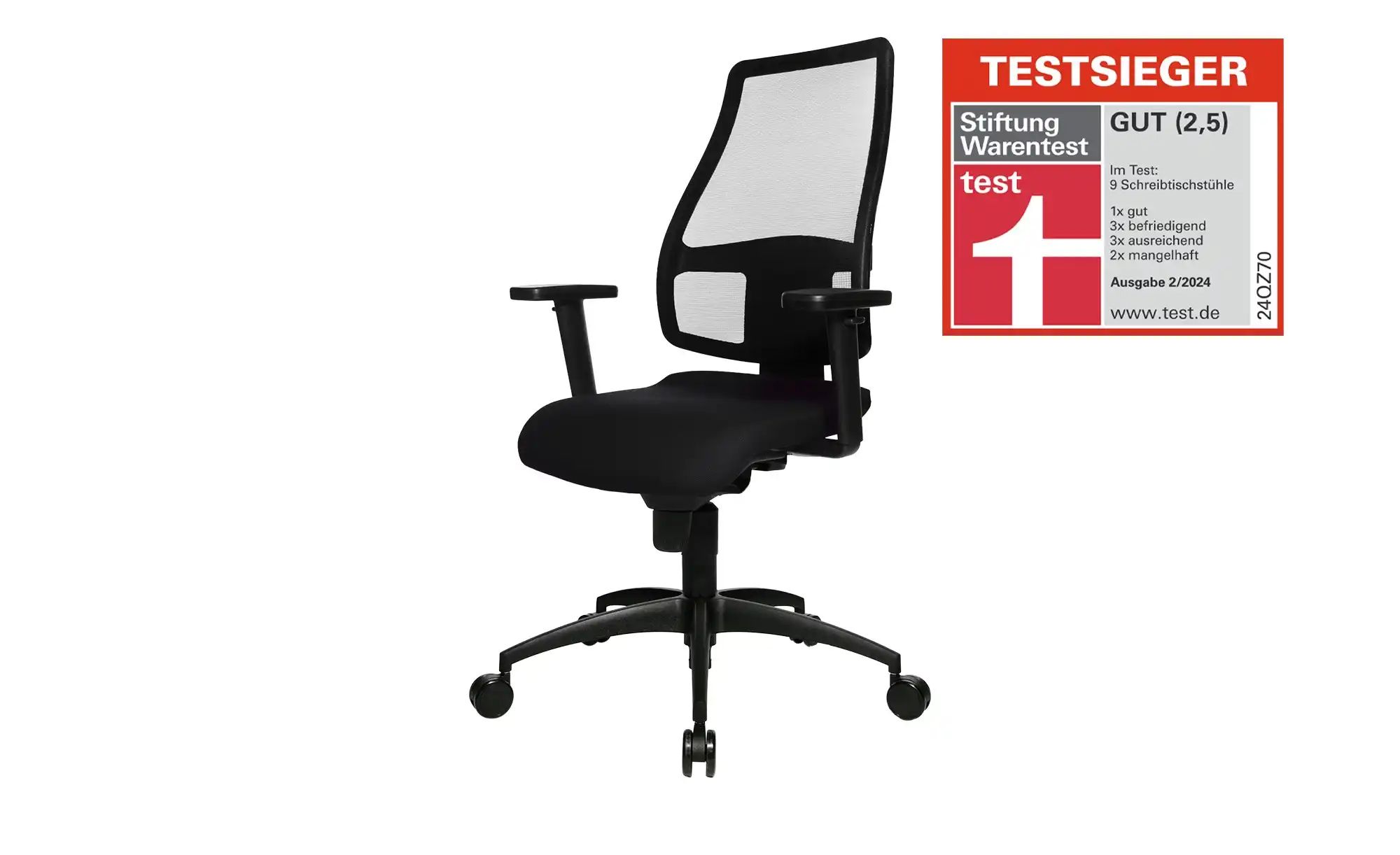 home worx Bürodrehstuhl  Home Worx Office 95 ¦ schwarz ¦ Maße (cm): B: 70 H günstig online kaufen