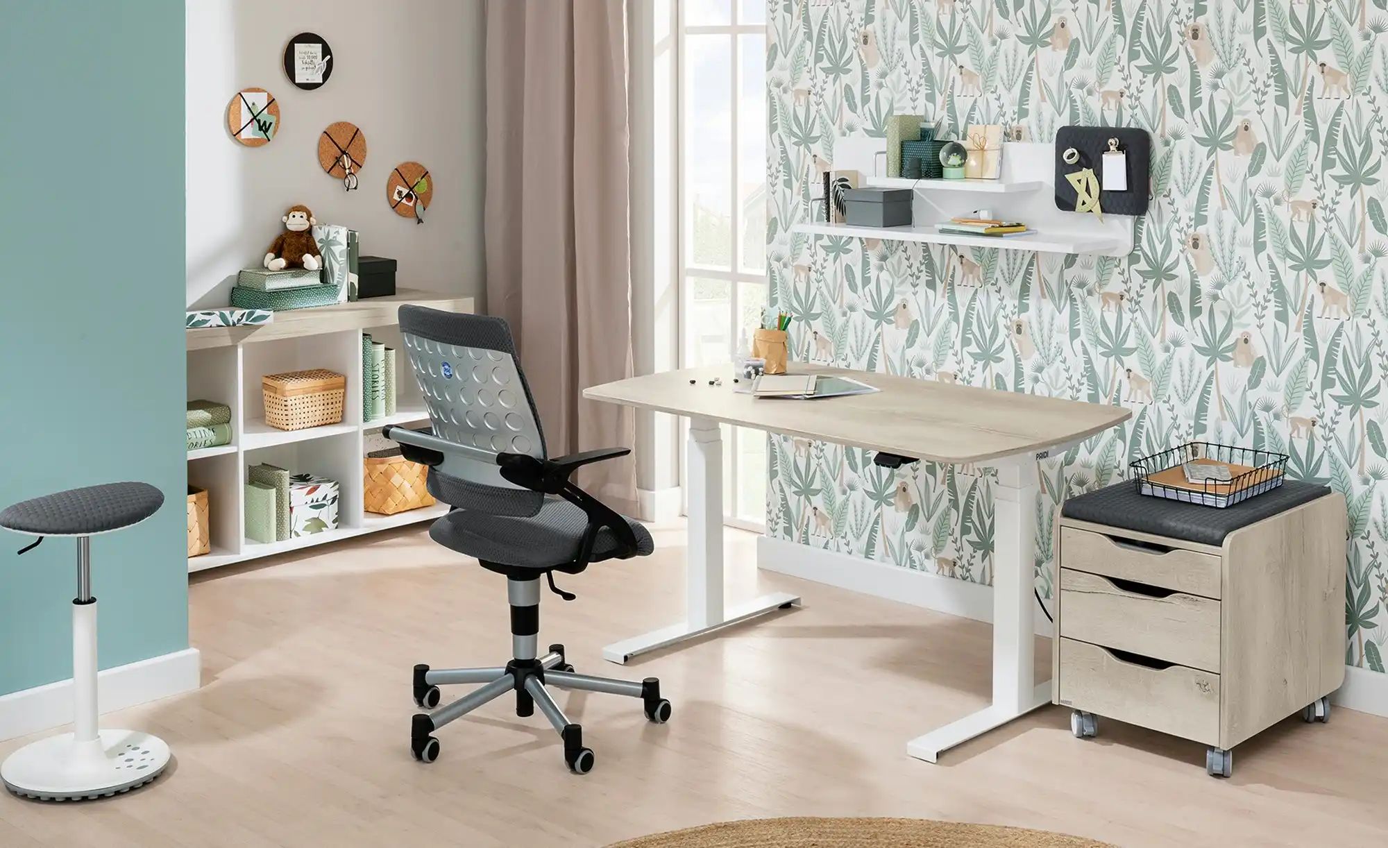 PAIDI Schreibtisch  e-lion ¦ holzfarben ¦ Maße (cm): B: 130 H: 62 T: 75.0 K günstig online kaufen