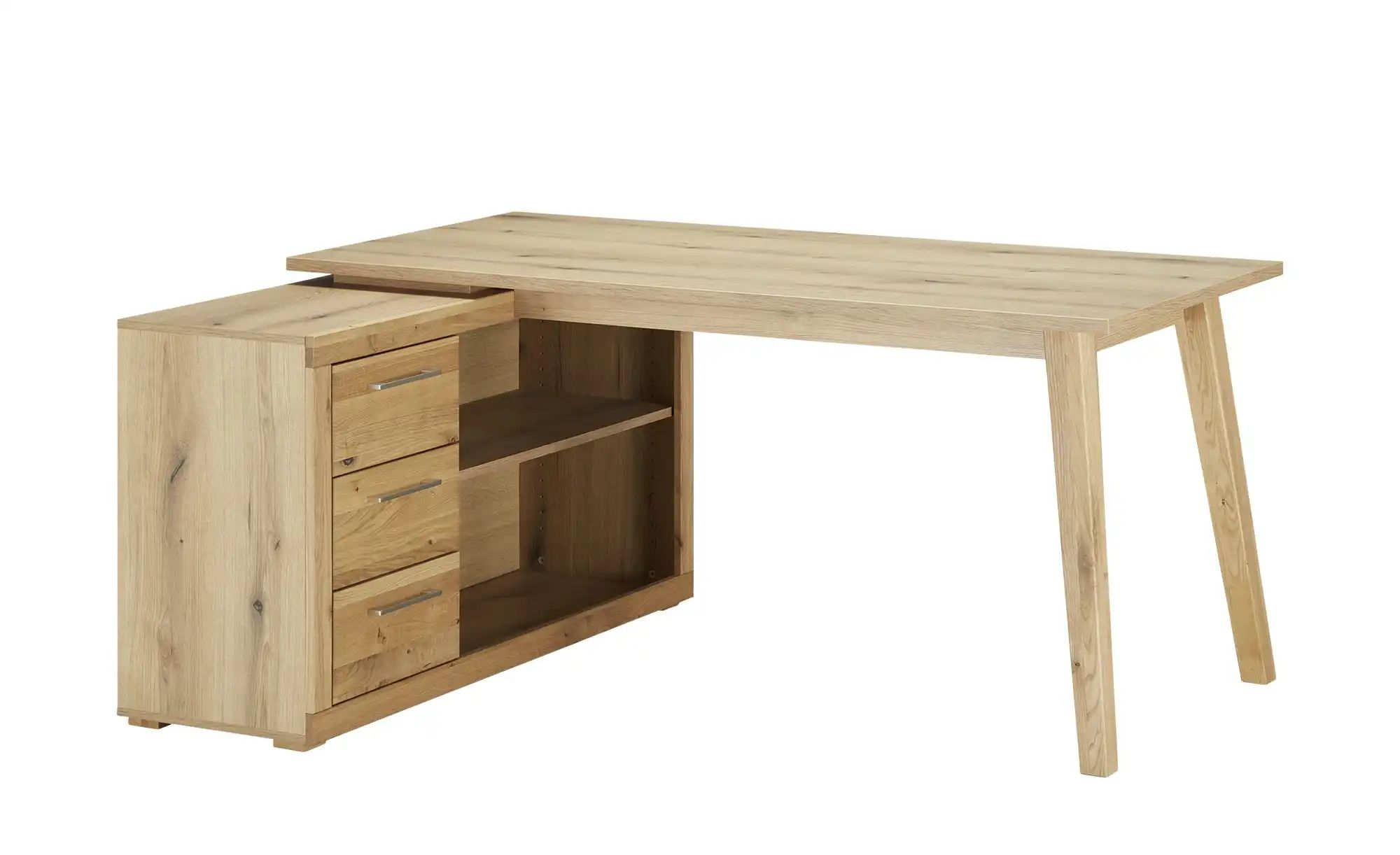 smart Eckschreibtisch  Oslo  holzfarben  Maße (cm): B: 165 H: 130 T: 76.0 | 04260325379885