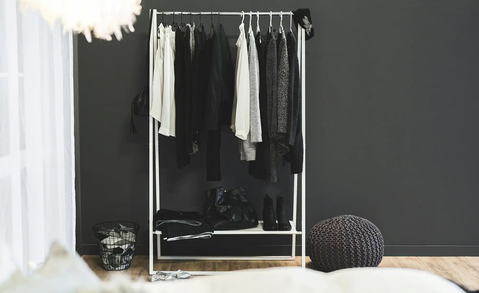 Kleiderständer  Achim ¦ weiß ¦ Metall ¦ Maße (cm): B: 100 H: 164,5 T: 40.5 günstig online kaufen