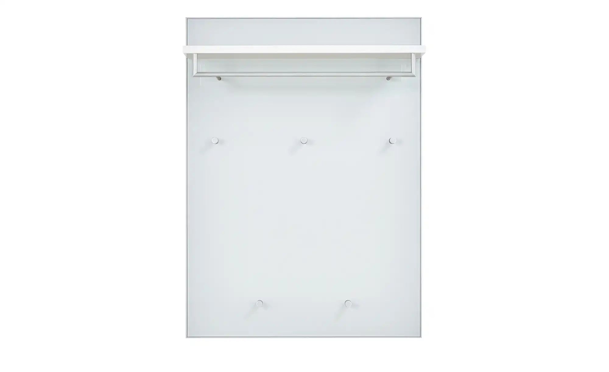 Garderobenpaneel  Duna ¦ weiß ¦ Glas,Holzwerkstoff ¦ Maße (cm): B: 80 H: 10 günstig online kaufen