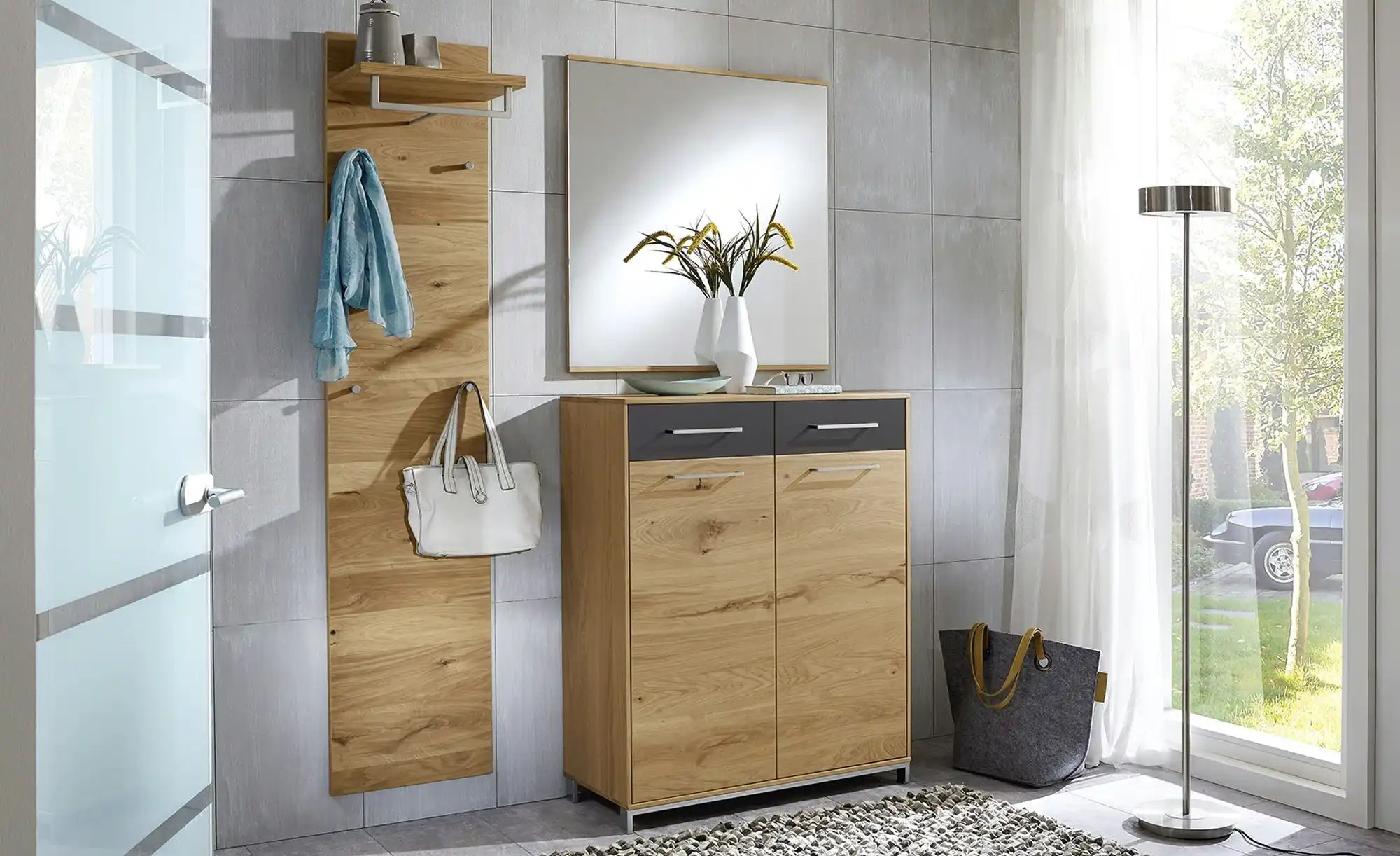 Woodford Spiegel 82 x 82 cm Vista ¦ holzfarben ¦ Glas,Aluminium,Holz ¦ Maße günstig online kaufen