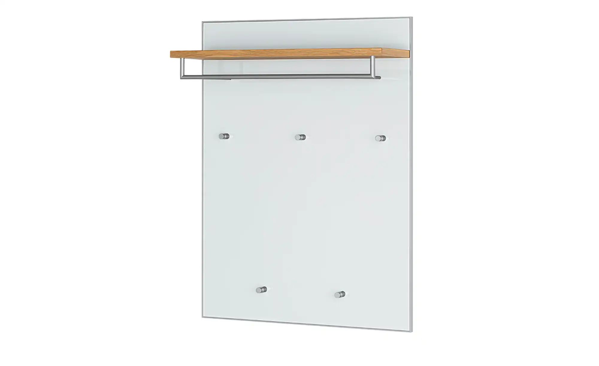Garderobenpaneel  Duna ¦ weiß ¦ Glas,Holzwerkstoff ¦ Maße (cm): B: 80 H: 10 günstig online kaufen