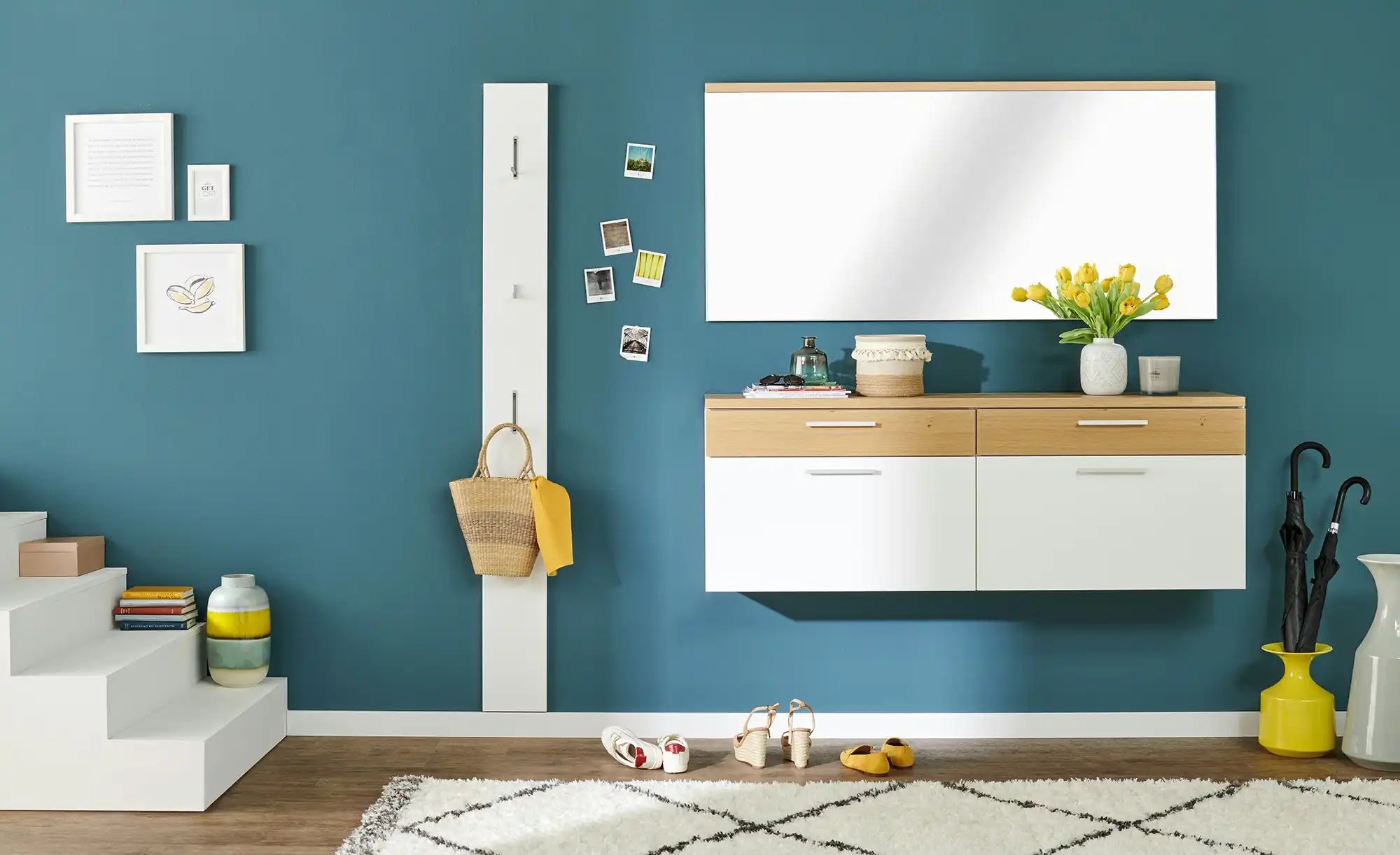 Thumbnail - Garderobenpaneel  Classics ¦ weiß ¦ Holzwerkstoff ¦ Maße (cm): B: 20 H: 199 T: 2.5 Garderoben & Kleiderstangen > Wandgar...