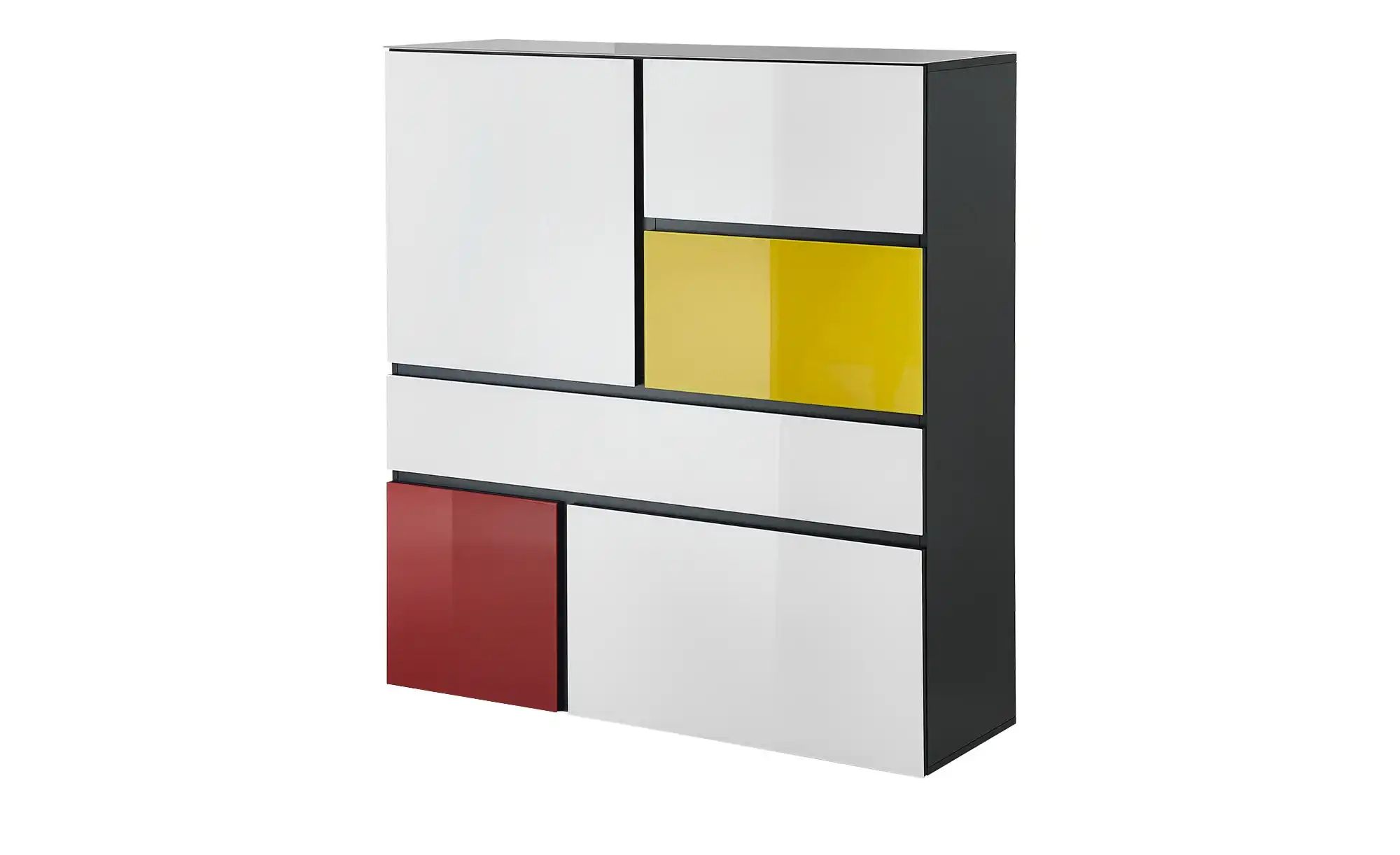 uno Highboard  Artist ¦ weiß ¦ Maße (cm): B: 120 H: 130 T: 40 Kommoden & Si günstig online kaufen