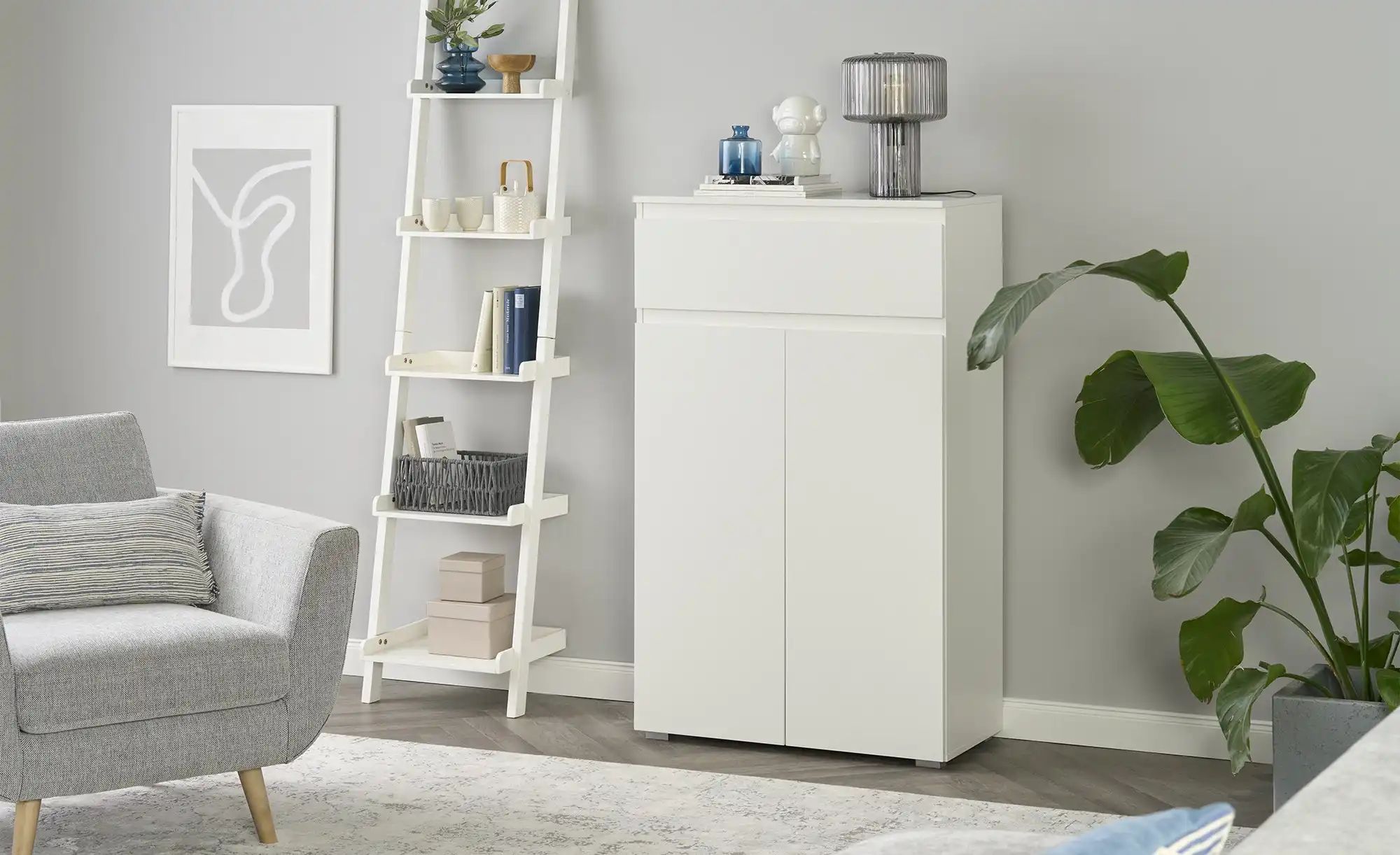 Thumbnail - smart Kommode  BEN ¦ weiß ¦ Maße (cm): B: 80 H: 131 T: 40.0 Kommoden & Sideboards > Kommoden - Höffner