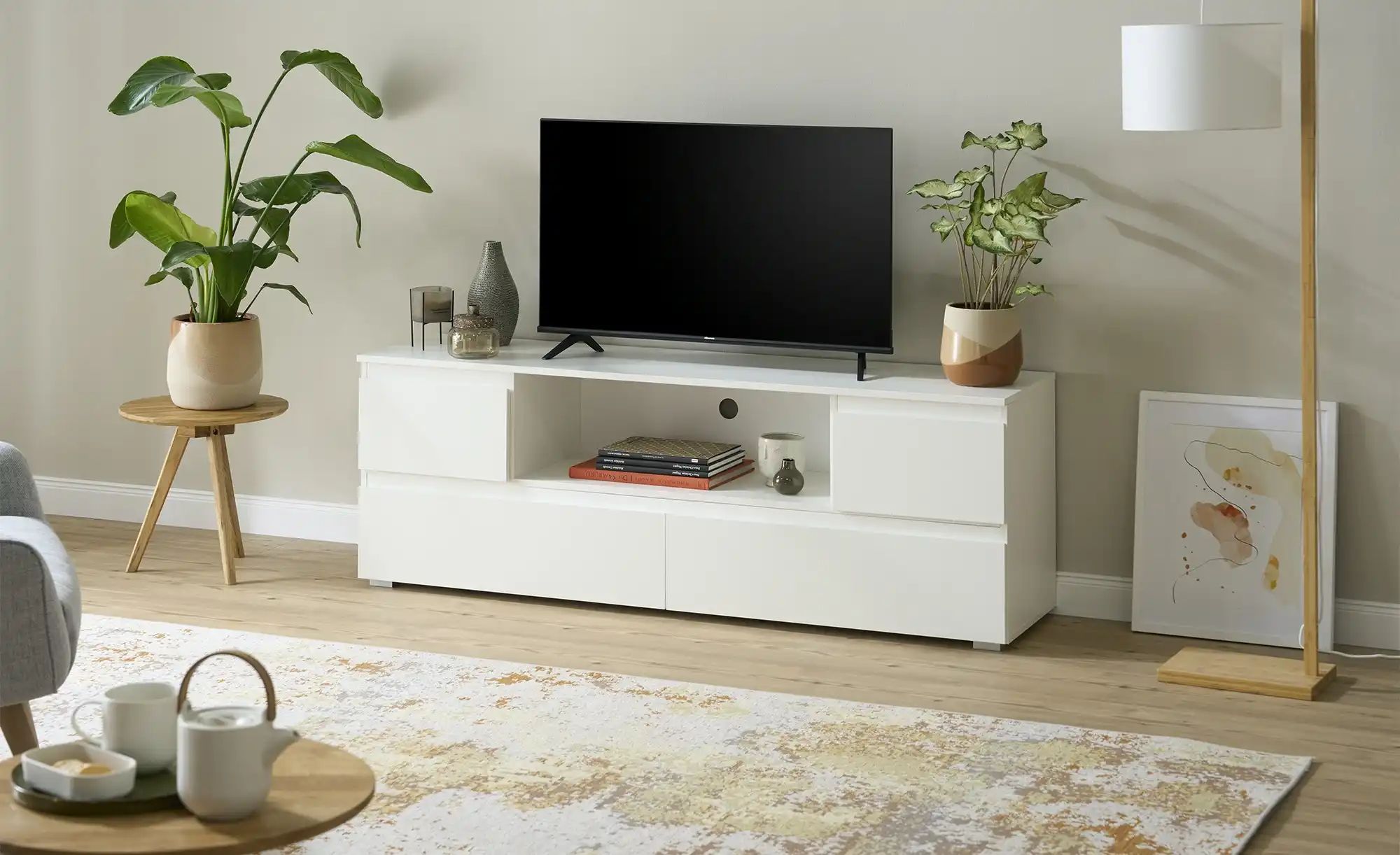 Thumbnail - smart TV-Lowboard BEN ¦ weiß ¦ Maße (cm): B: 160 H: 55 T: 40.0 TV- & Media Möbel > TV-Möbel - Höffner