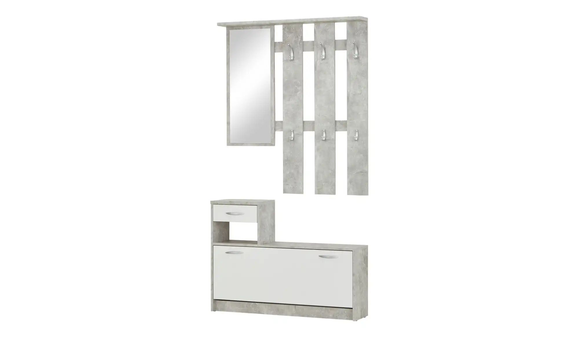 Garderobe  Onno ¦ grau ¦ Maße (cm): B: 100 H: 191 T: 25.0 Garderoben & Klei günstig online kaufen