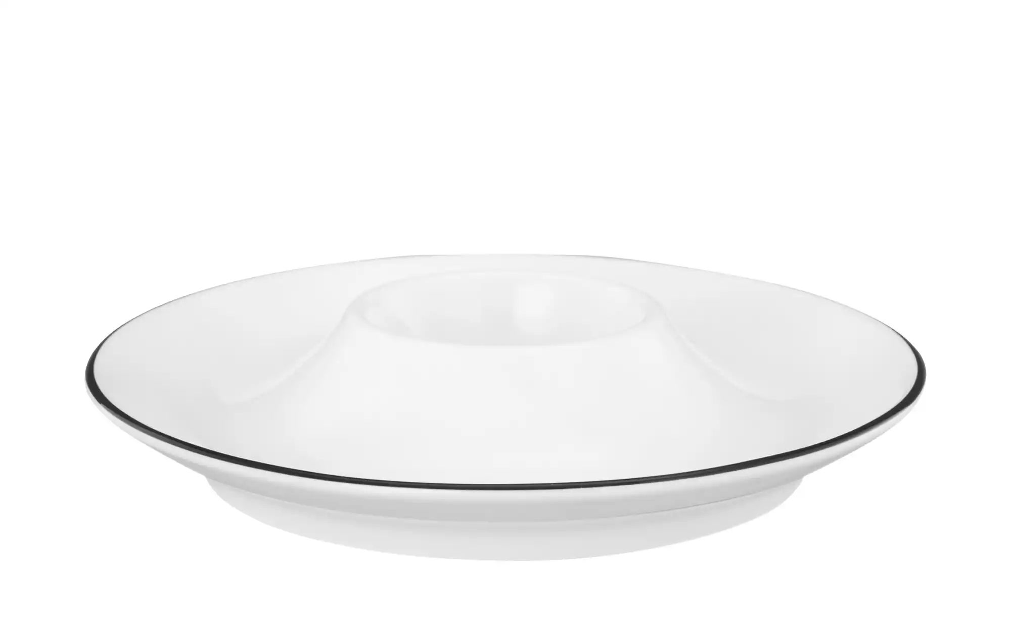 Seltmann Weiden Eierbecher  Lido Black Line ¦ weiß ¦ Porzellan Geschirr > E günstig online kaufen