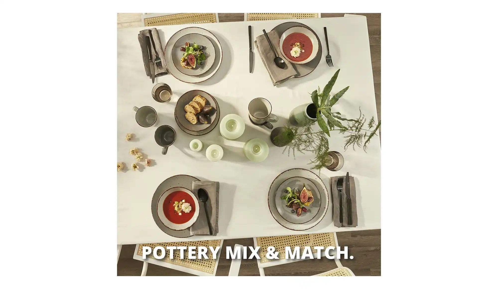 Peill+Putzler Kombiservice  16-teilig  Siena ¦ grau Geschirr > Geschirrsets günstig online kaufen