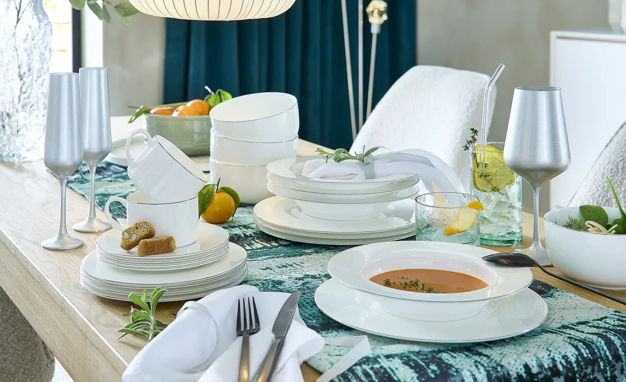 Peill+Putzler Müslischale  Venezia ¦ weiß ¦ Maße (cm): H: 7,8  Ø: 15.1 Gesc günstig online kaufen