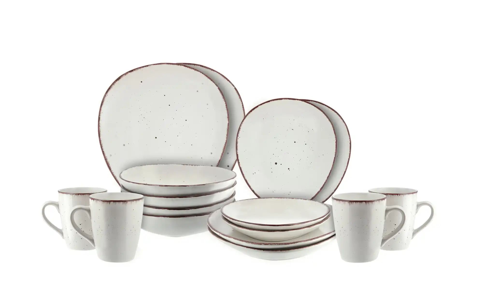 Peill+Putzler Kombiservice  16-teilig  Siena Due ¦ weiß ¦ Steinzeug/Steingu günstig online kaufen