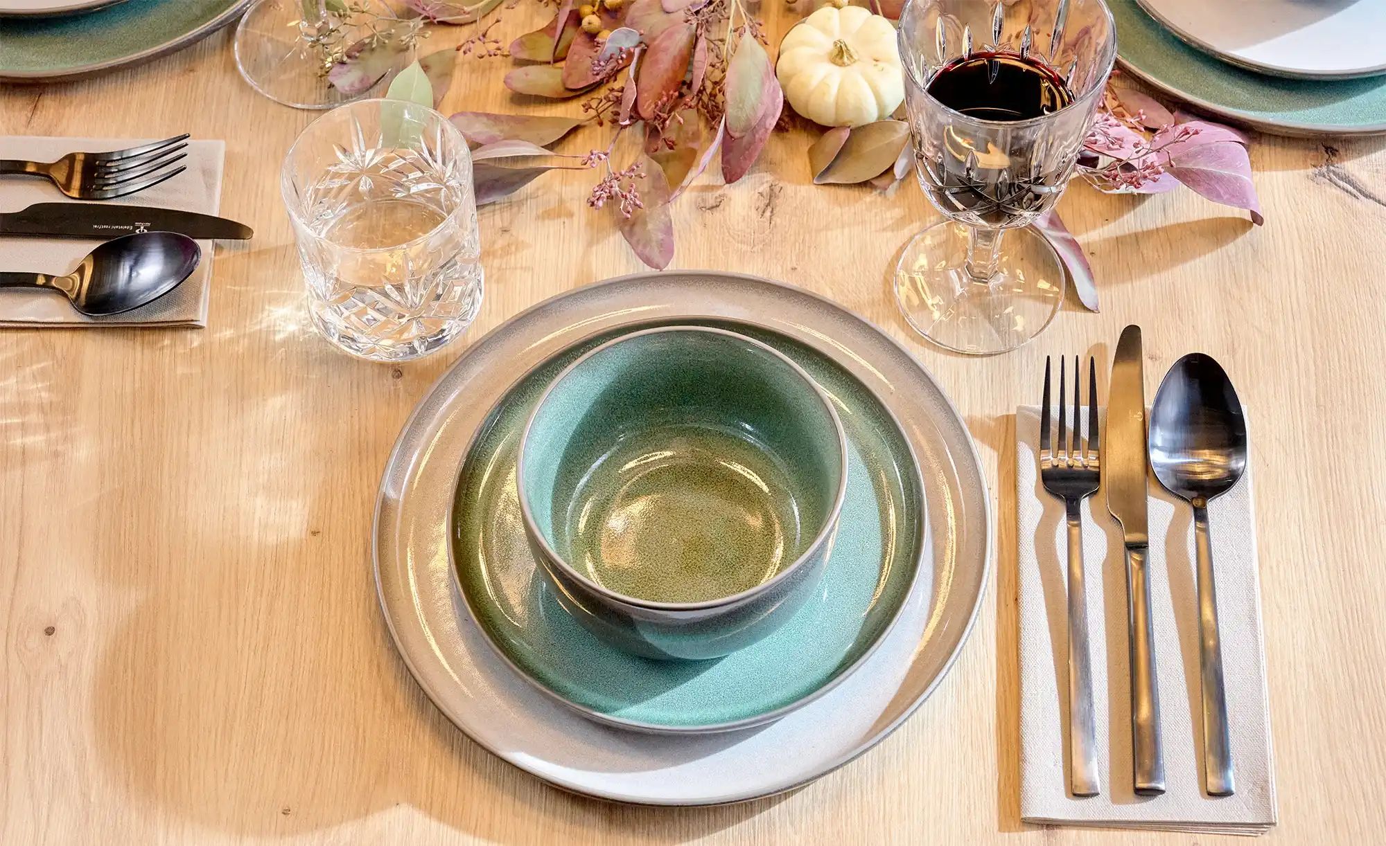 Thumbnail - Peill+Putzler Salatschüssel  Rimini ¦ grün ¦ Steinzeug/Steingut ¦ Maße (cm): H: 11  Ø: 22.1 Geschirr > Einzelgeschirrtei...