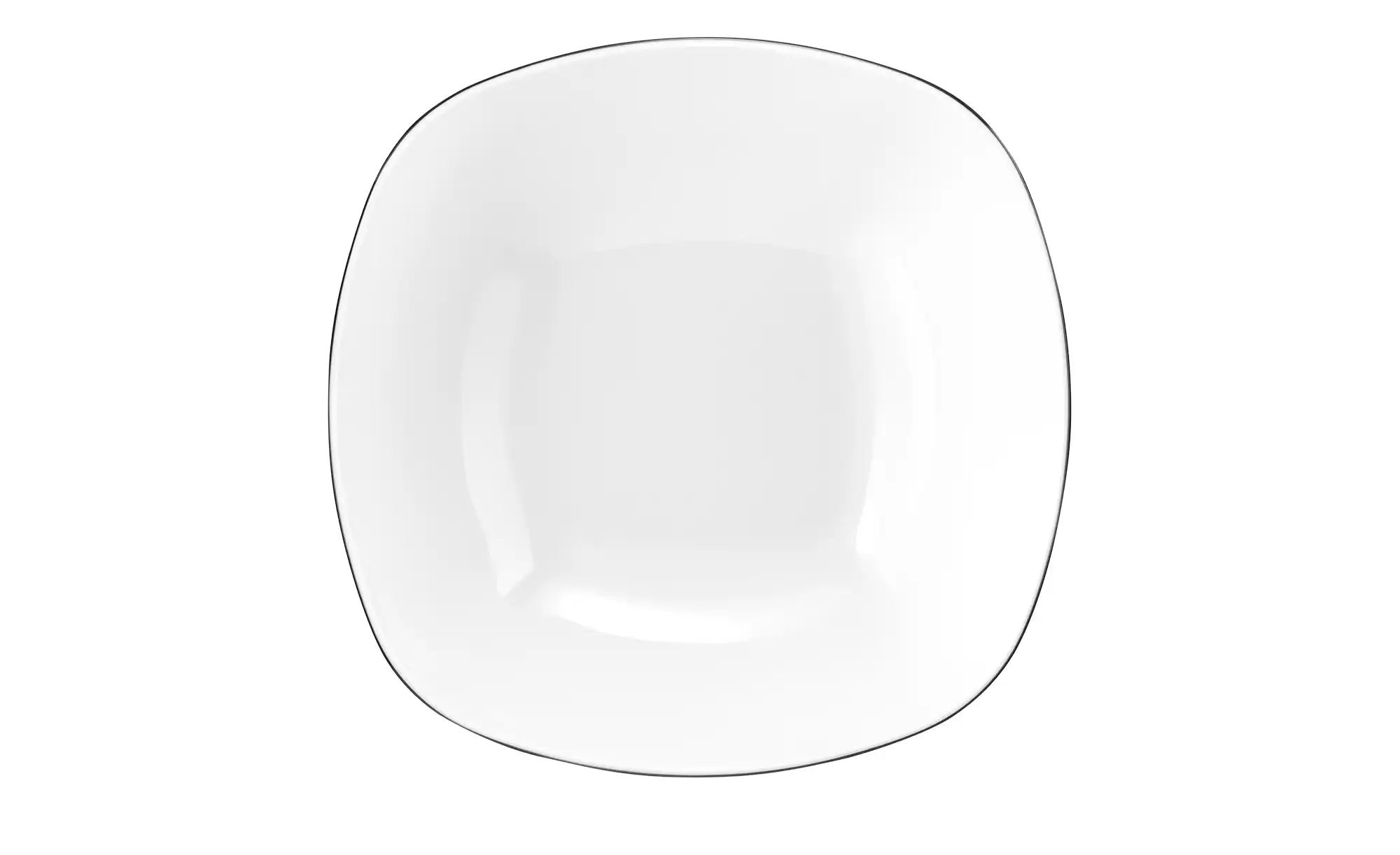 Seltmann Weiden Schüssel "Lido Black Line" 1 Stk. aus Porzellan Schale ecki günstig online kaufen