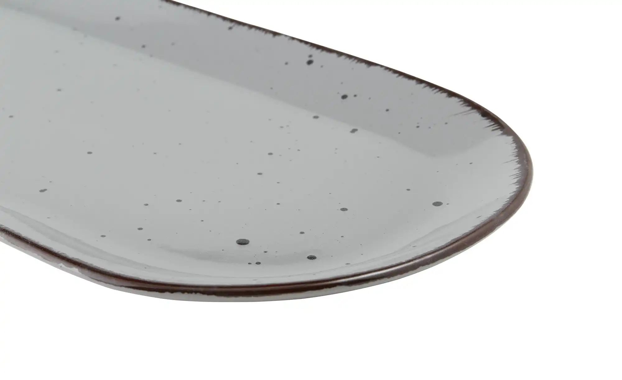 Peill+Putzler Servierplatte 38 x 18 cm  Siena ¦ grau ¦ Steinzeug/Steingut ¦ günstig online kaufen