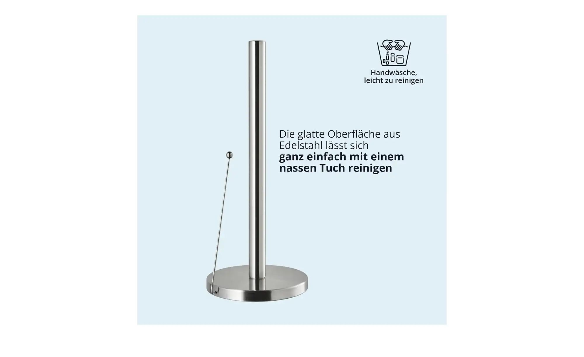 Thumbnail - KHG Küchenrollenhalter   ¦ silber ¦ Maße (cm): H: 31  Ø: 15 Küchenzubehör & Helfer > Küchenhelfer - Höffner