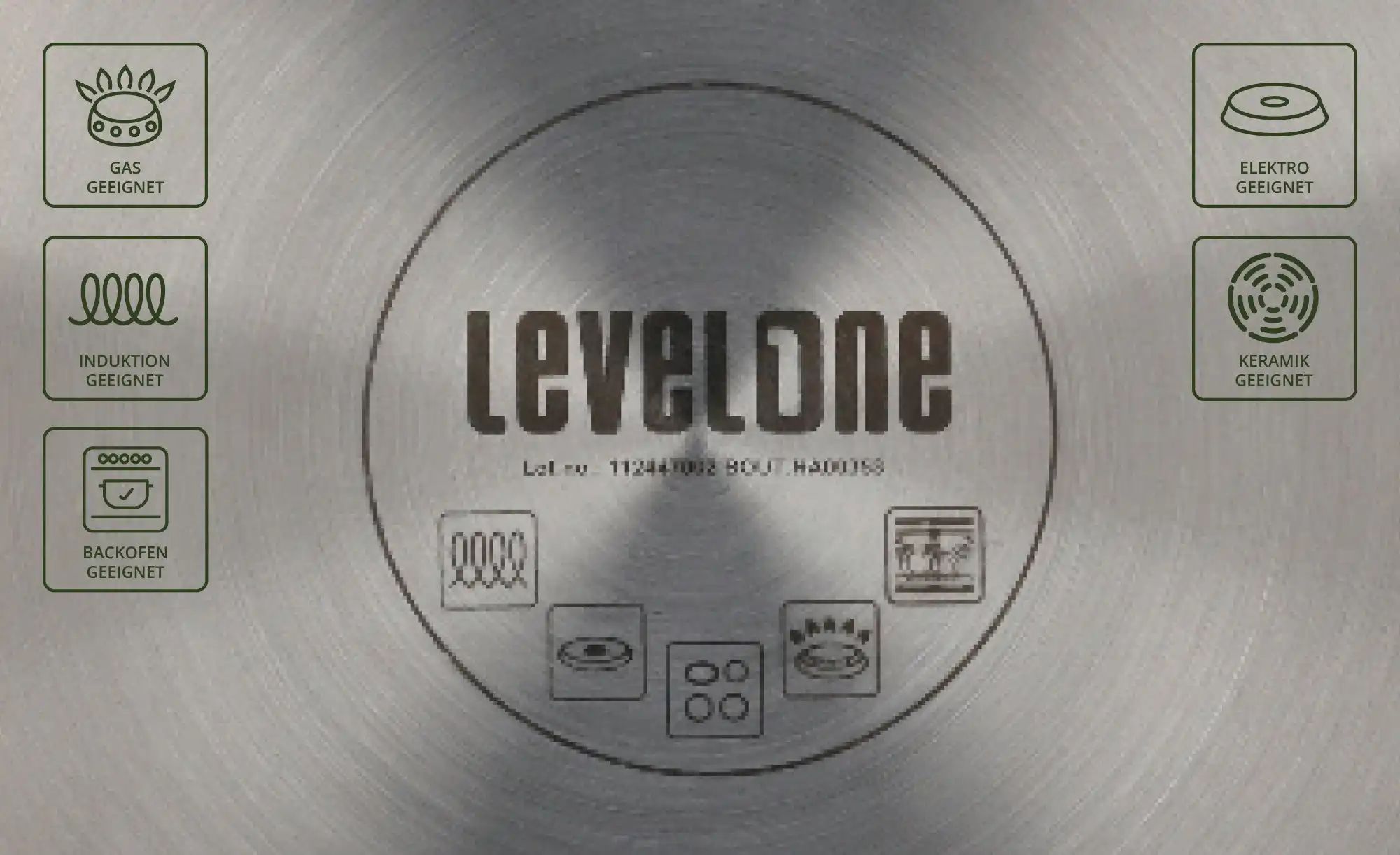 Thumbnail - levelone Fleischtopf 12cm  Basic ¦ silber ¦ Edelstahl Ø: 12 Töpfe & Pfannen & Zubehör > Töpfe - Höffner