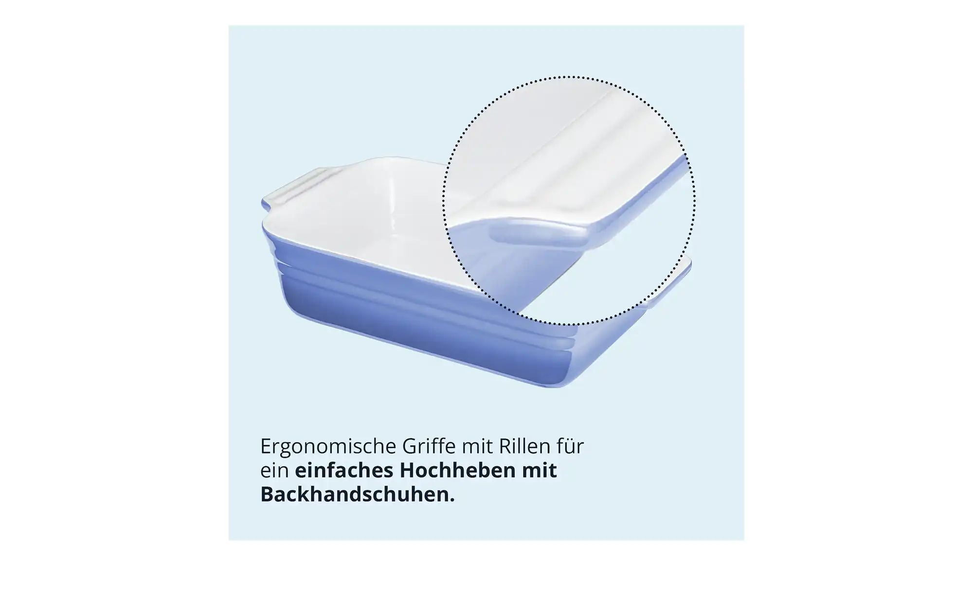 KHG Auflaufform   ¦ blau ¦ Steinzeug/Steingut ¦ Maße (cm): B: 19,5 H: 6,5 K günstig online kaufen