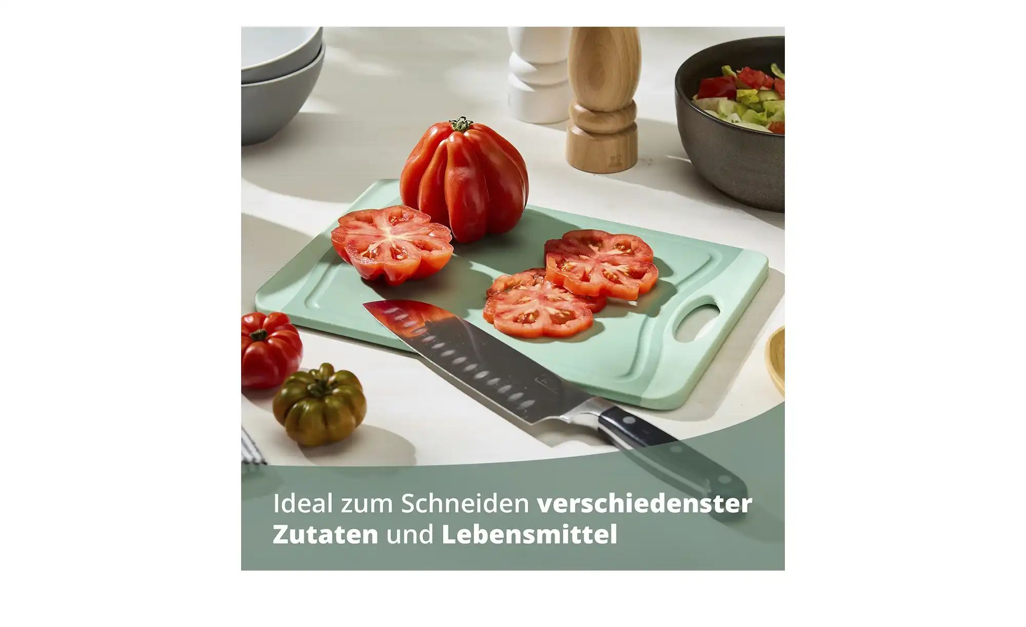 KHG Schneidebrett   ¦ grün ¦ Kunststoff ¦ Maße (cm): B: 29,2 H: 0,8 T: 20.3 günstig online kaufen