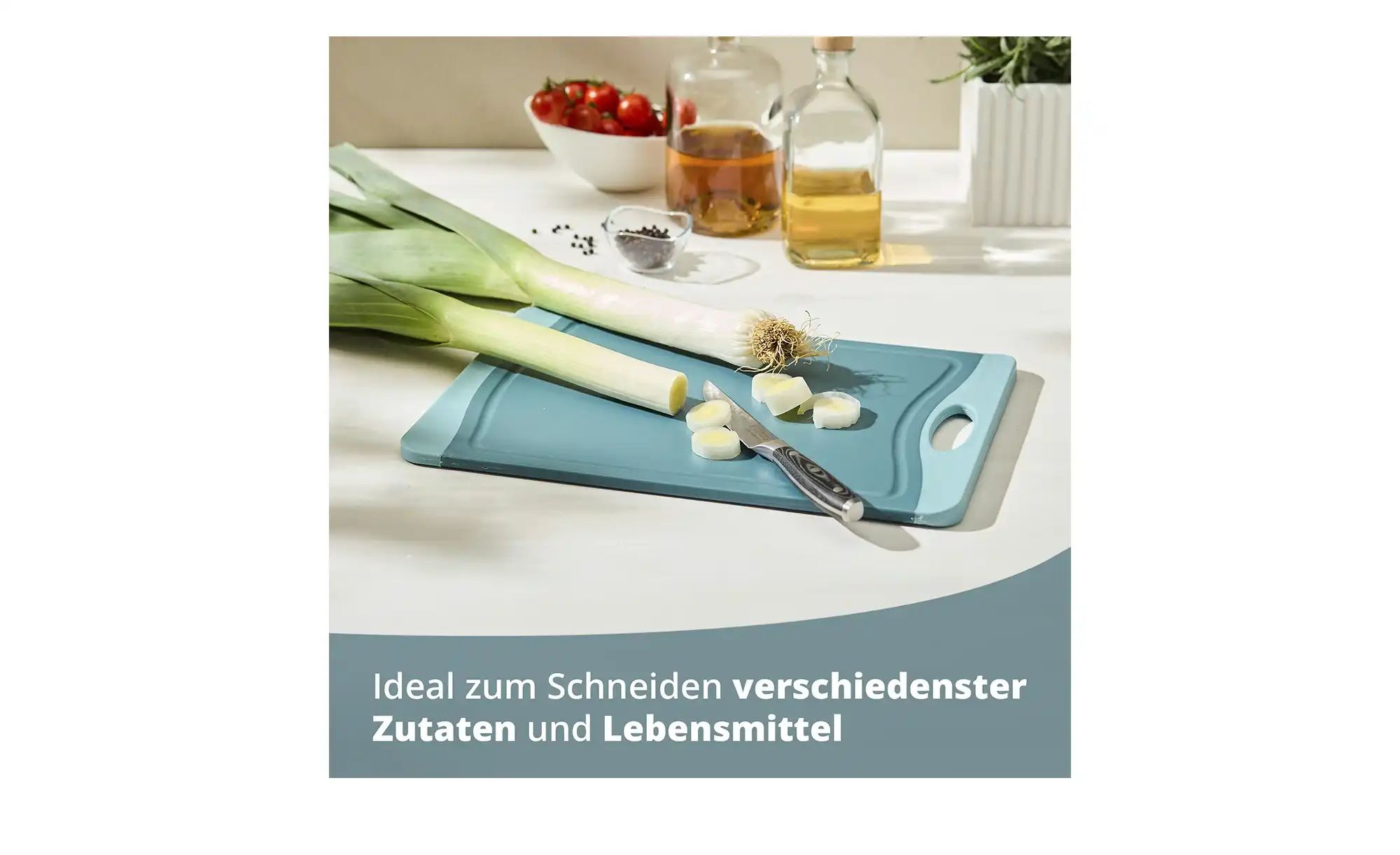 KHG Schneidebrett   ¦ blau ¦ Kunststoff ¦ Maße (cm): B: 36,8 H: 0,9 T: 25.4 günstig online kaufen