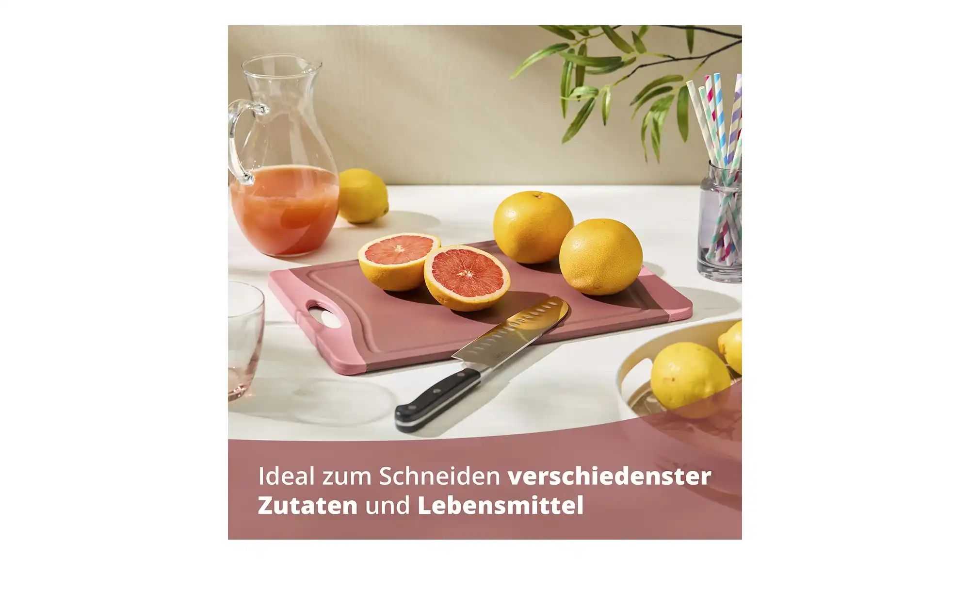 KHG Schneidebrett   ¦ rot ¦ Kunststoff ¦ Maße (cm): B: 36,8 H: 0,9 T: 25.4 günstig online kaufen