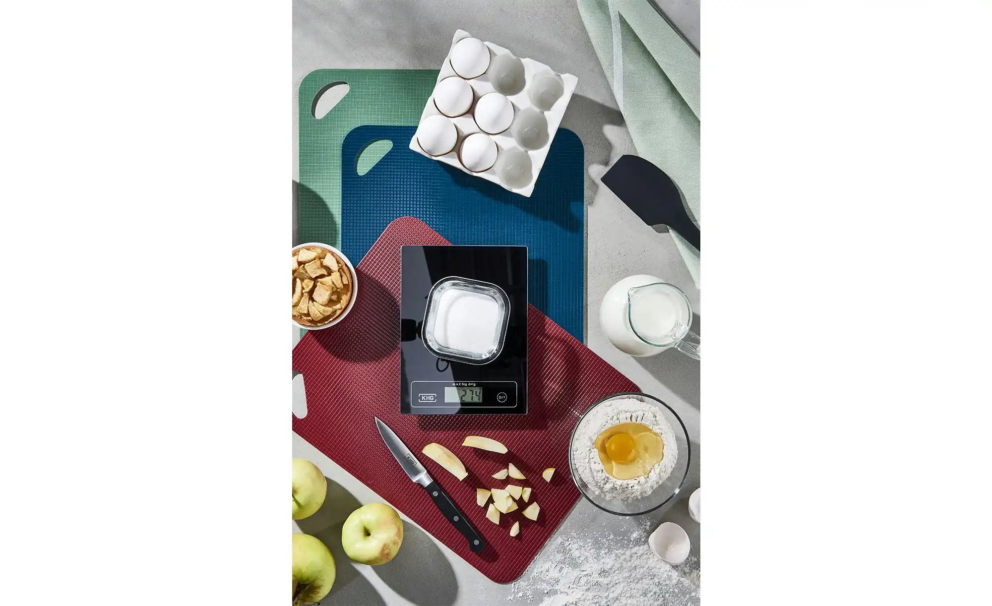 Thumbnail - KHG Flexible Schneidunterlage ¦ blau ¦ Kunststoff ¦ Maße (cm): B: 29 Küchenzubehör & Helfer > Schneidebretter - Höffne...