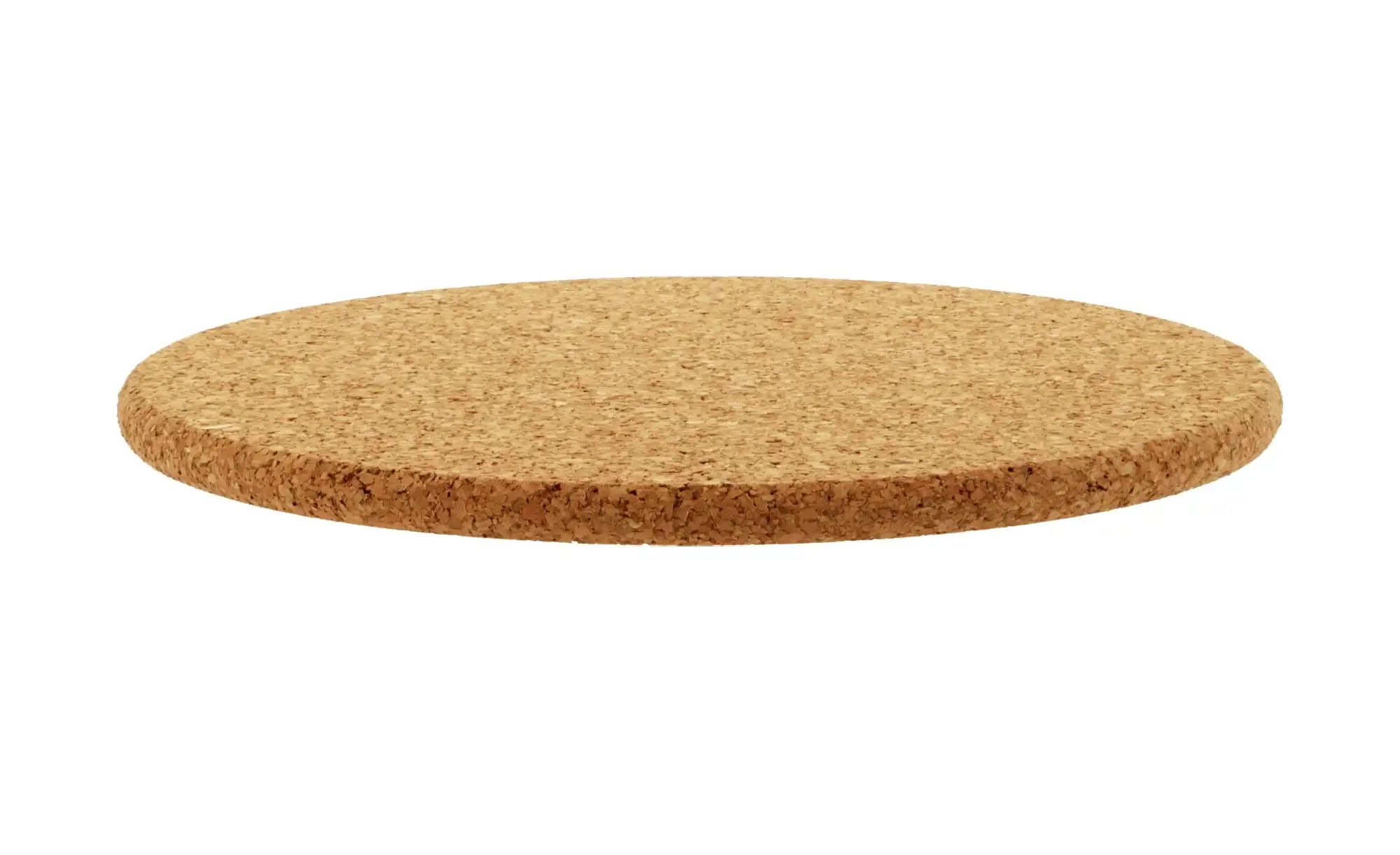 KHG Kork-Untersetzer   ¦ braun ¦ Holzwerkstoff ¦ Maße (cm): H: 1  Ø: 19.5 K günstig online kaufen