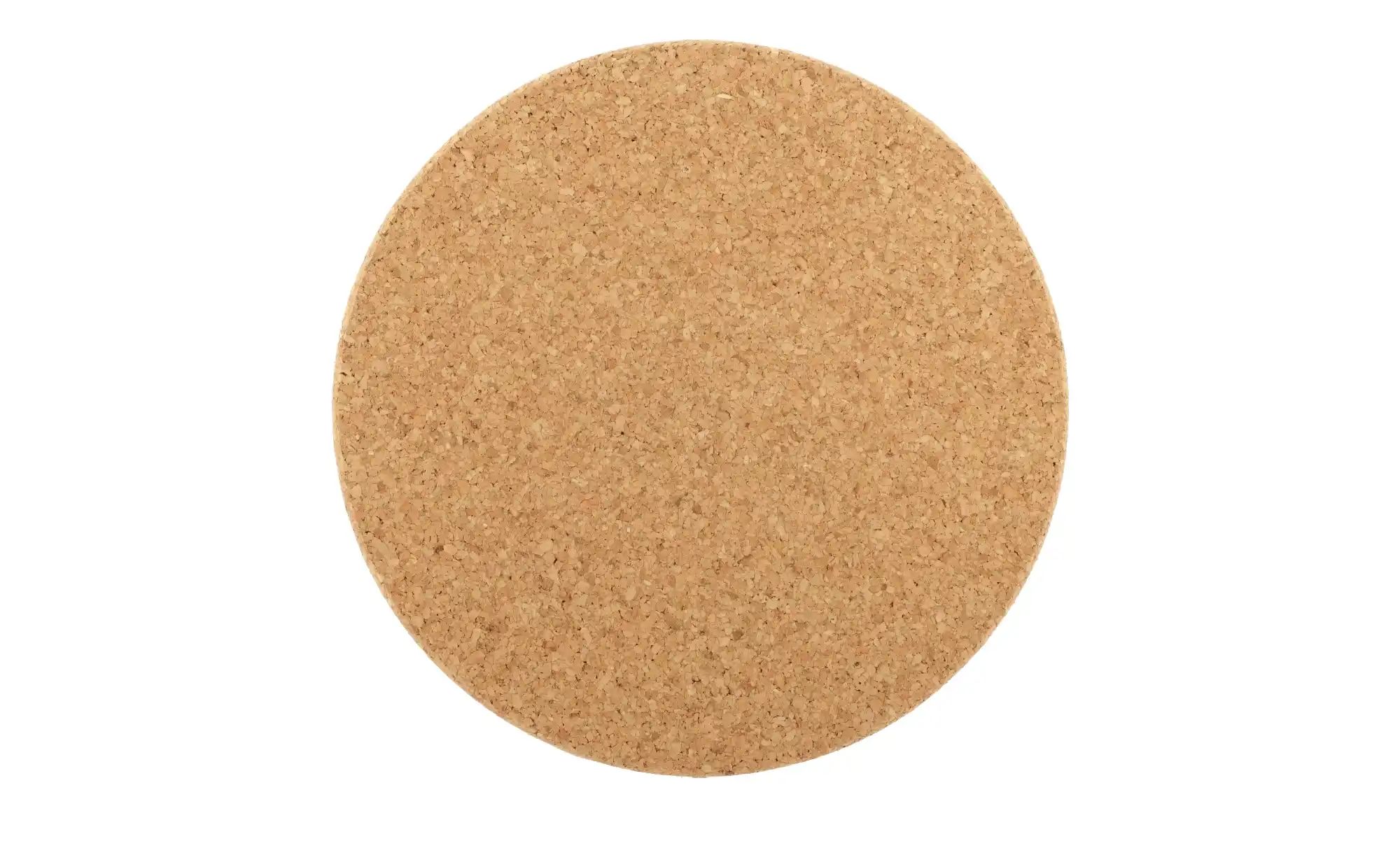 KHG Kork-Untersetzer   ¦ braun ¦ Holzwerkstoff ¦ Maße (cm): H: 1  Ø: 24.5 K günstig online kaufen