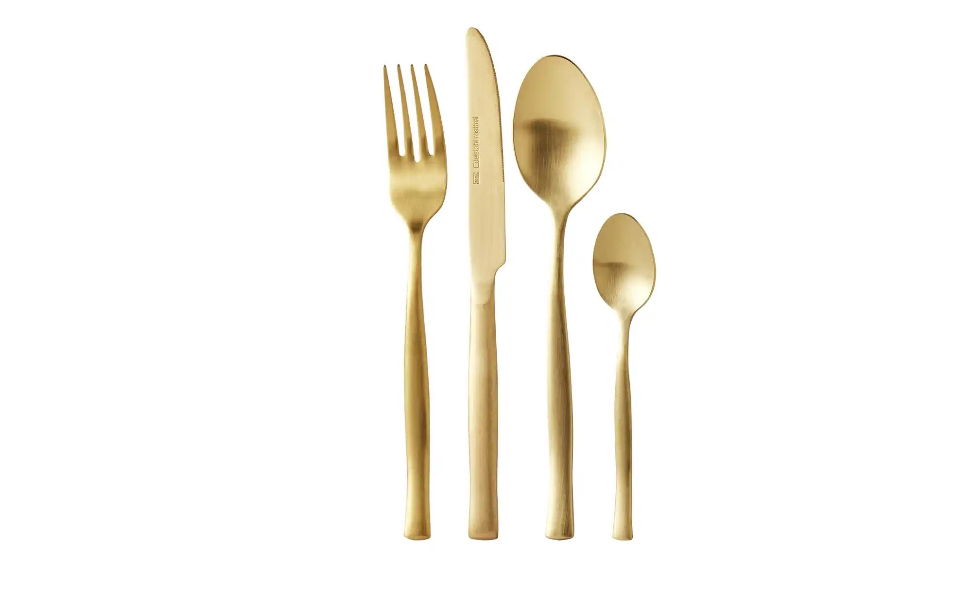 Peill+Putzler Besteckset  16-teilig  Oro ¦ gold ¦ Edelstahl Besteck > Beste günstig online kaufen