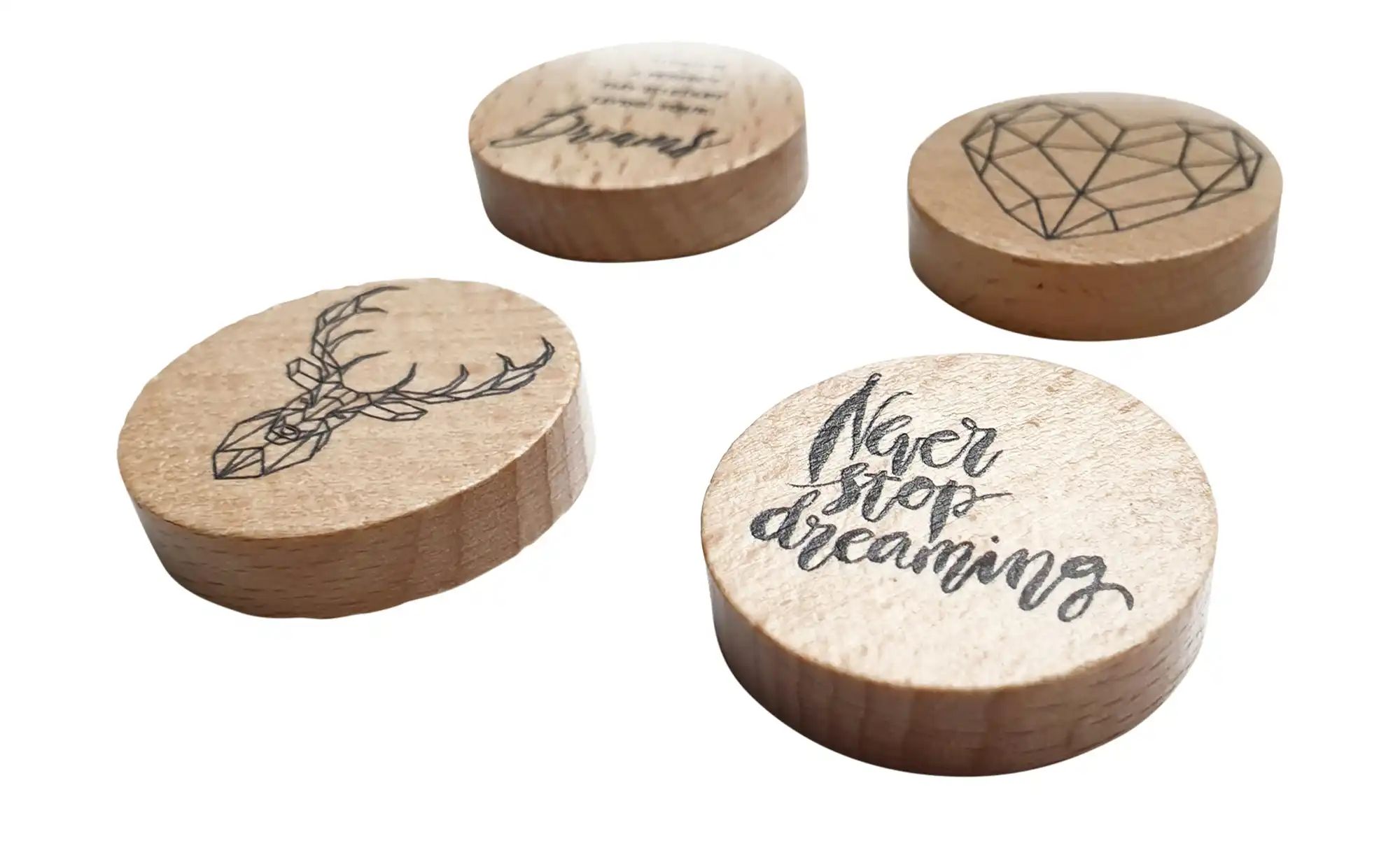 4er-Set Magnete  Scandic Accessoires > Bilder & Schilder - Höffner günstig online kaufen