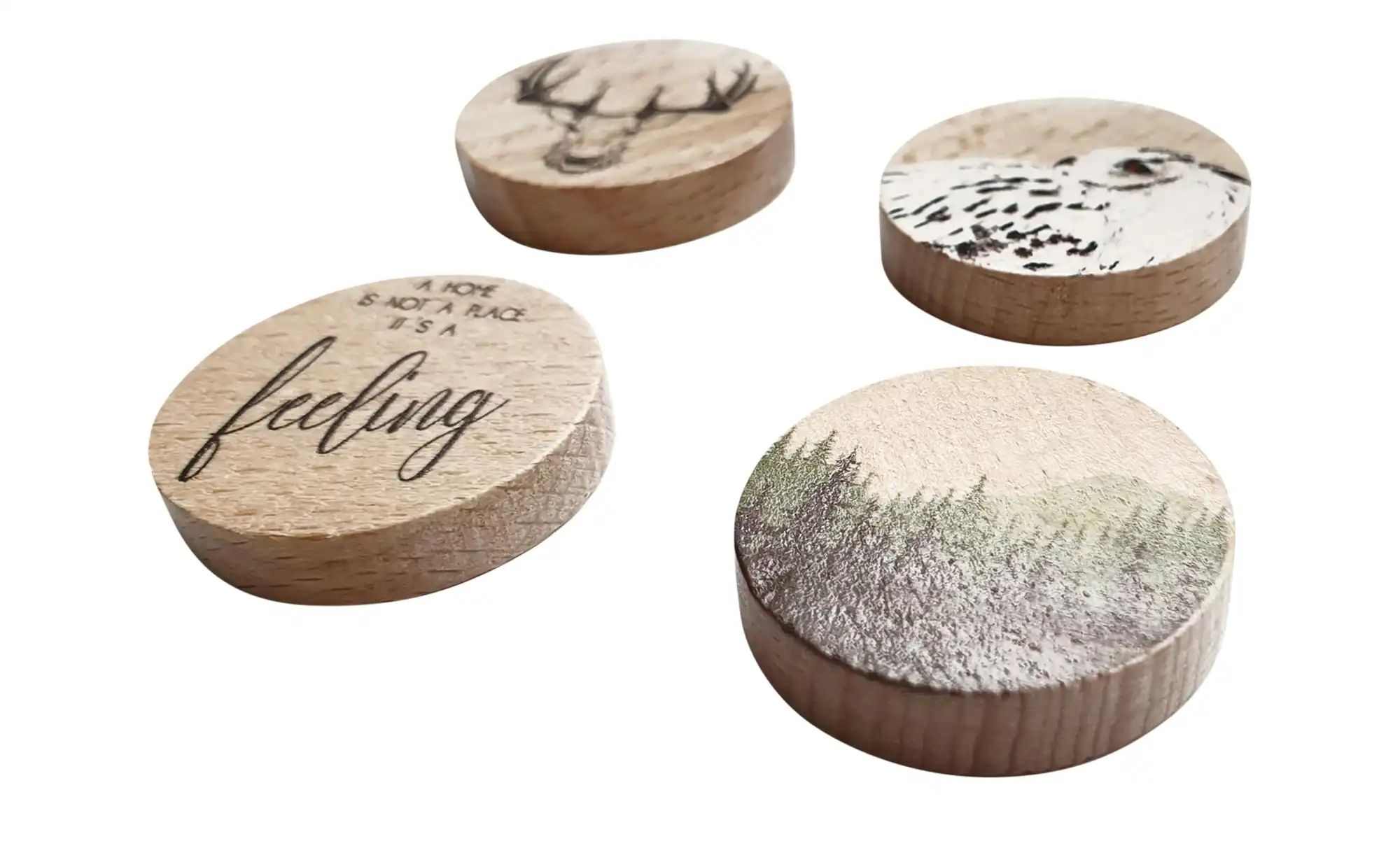 4er-Set Magnete  Scandic I Accessoires > Bilder & Schilder - Höffner günstig online kaufen