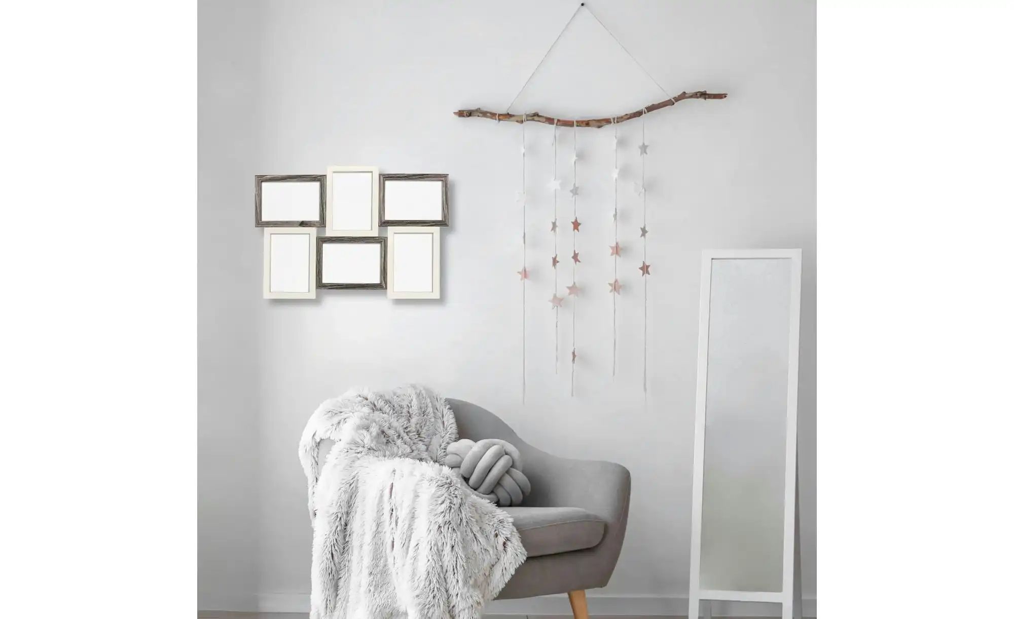 Bilderrahmen 29 5x46 5 cm   ¦ weiß ¦ Glas ¦ Maße (cm): B: 46 H: 29,5 T: 2.5 günstig online kaufen