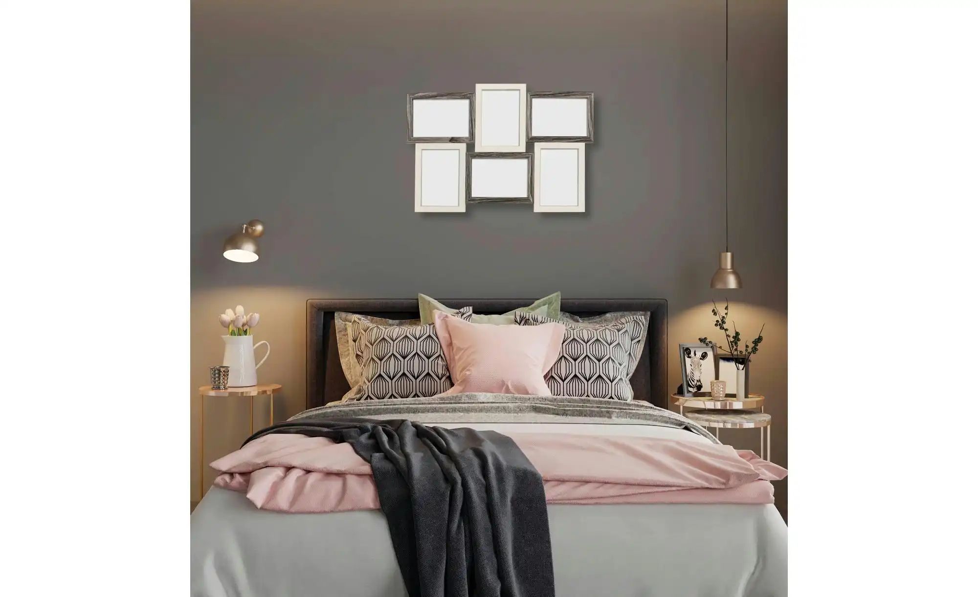 Thumbnail - Bilderrahmen 29 5x46 5 cm ¦ weiß ¦ Glas ¦ Maße (cm): B: 47 H: 32 Accessoires > Bilderrahmen - Höffner