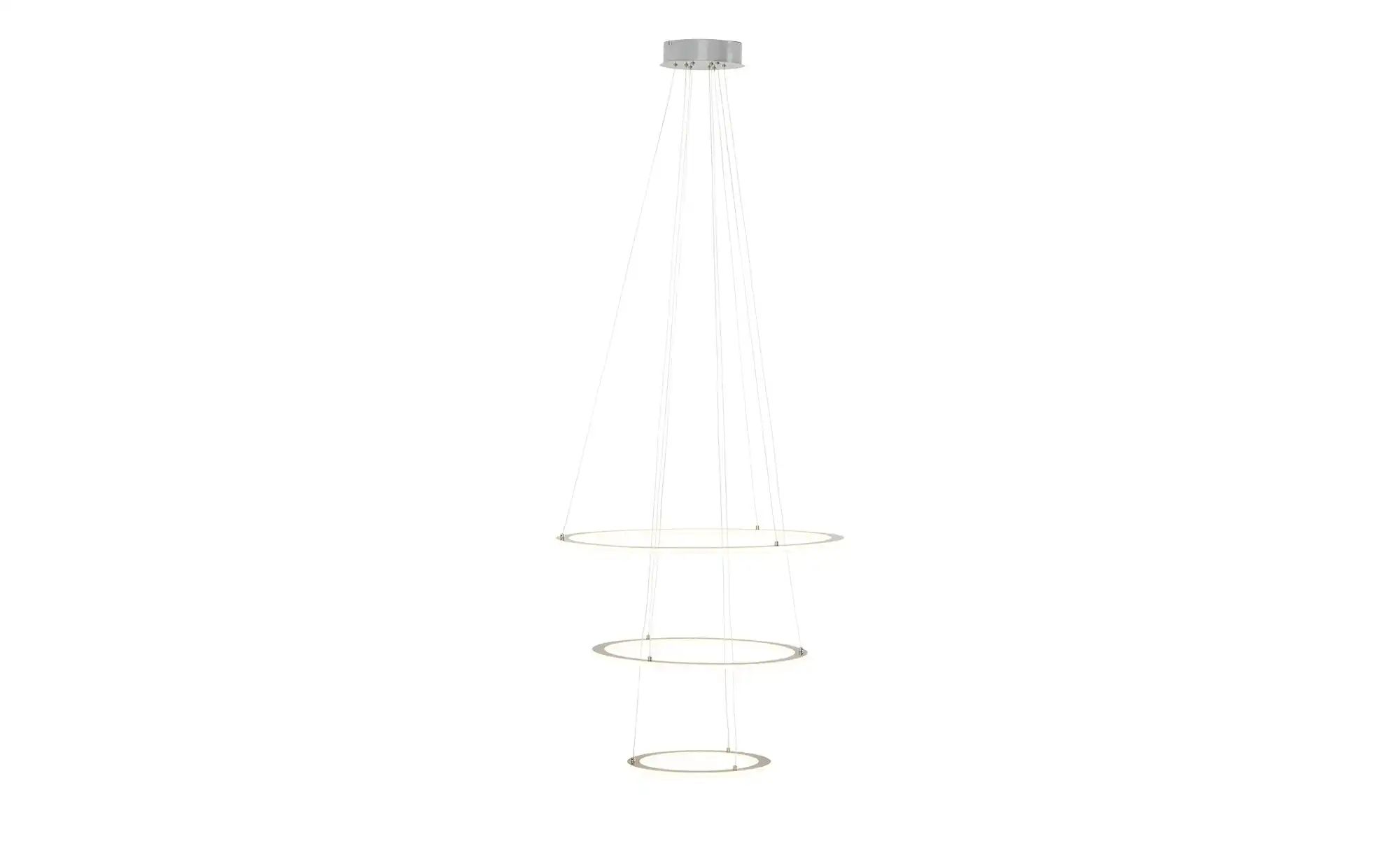 Thumbnail - Trio LED-Pendelleuchte  Nickel-matt  `Ringe`   ¦ silber ¦ Maße (cm): H: 200  Ø: 80.3 Lampen & Leuchten > LED-Leuchten > ...