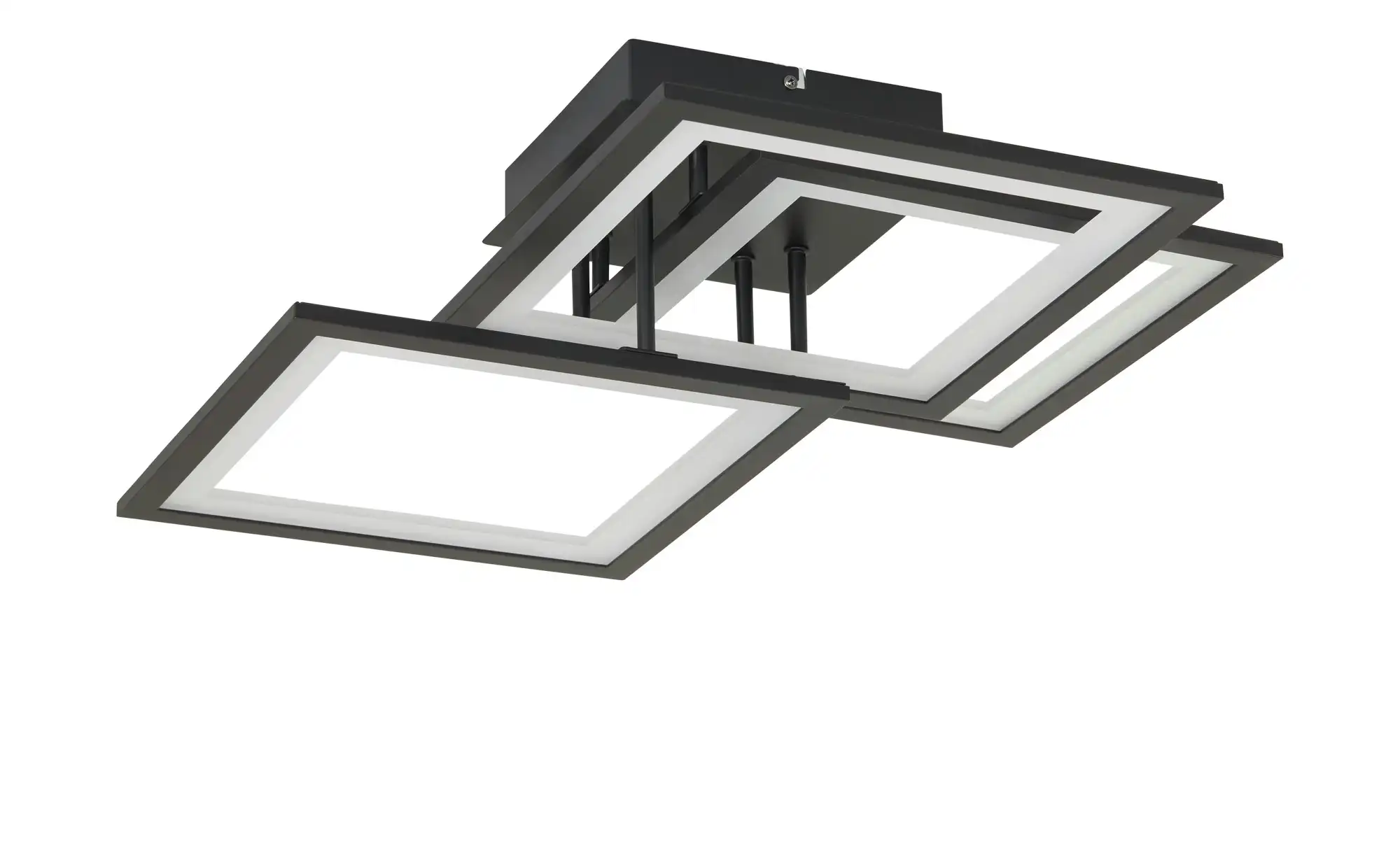 Wofi LED-Deckenleuchte, 3-flammig, schwarz-matt ¦ schwarz Lampen & Leuchten > Innenleuchten > Deckenleuchten - Höffner