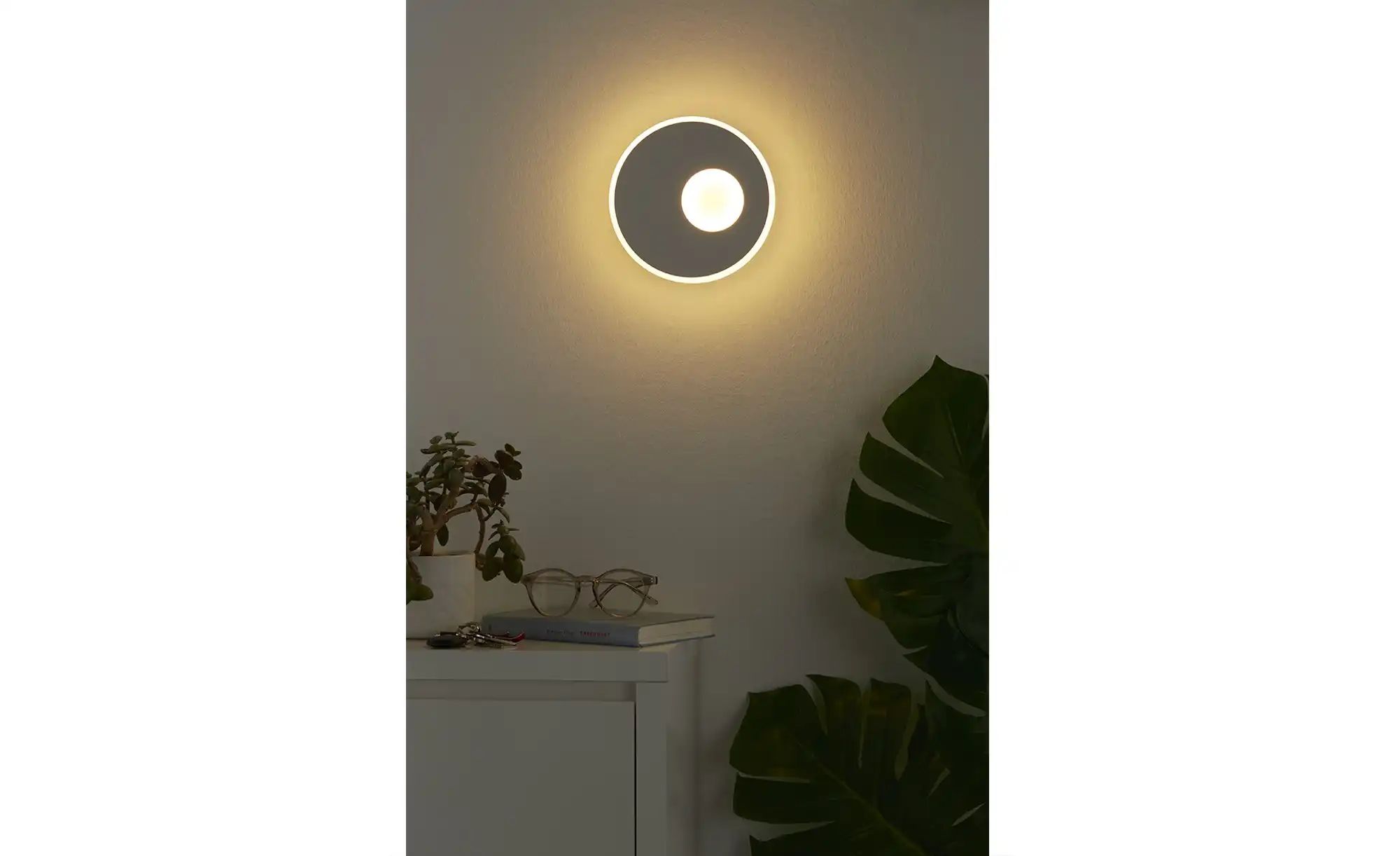 HELL-höllisch gutes Licht LED-Wandleuchte weiß ¦ weiß ¦ Maße (cm): H: 4  Ø: günstig online kaufen