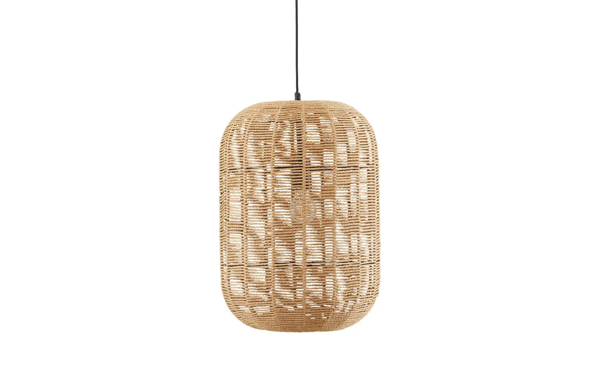 Trio Pendelleuchte, 1-flammig, Sisal braun `groß ´ ¦ braun ¦ Maße (cm): H: günstig online kaufen