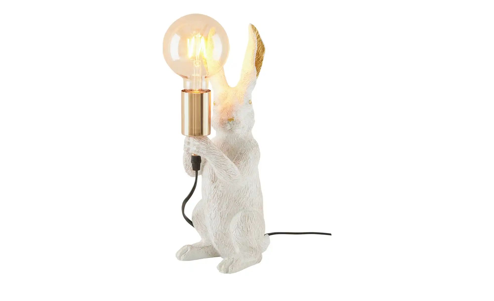 Thumbnail - KHG Tischleuchte  1-flammig  weiß `Hase`   ¦ weiß ¦ Maße (cm): B: 17 H: 35,5 T: 13.0 Lampen & Leuchten > Tischlampen - H...