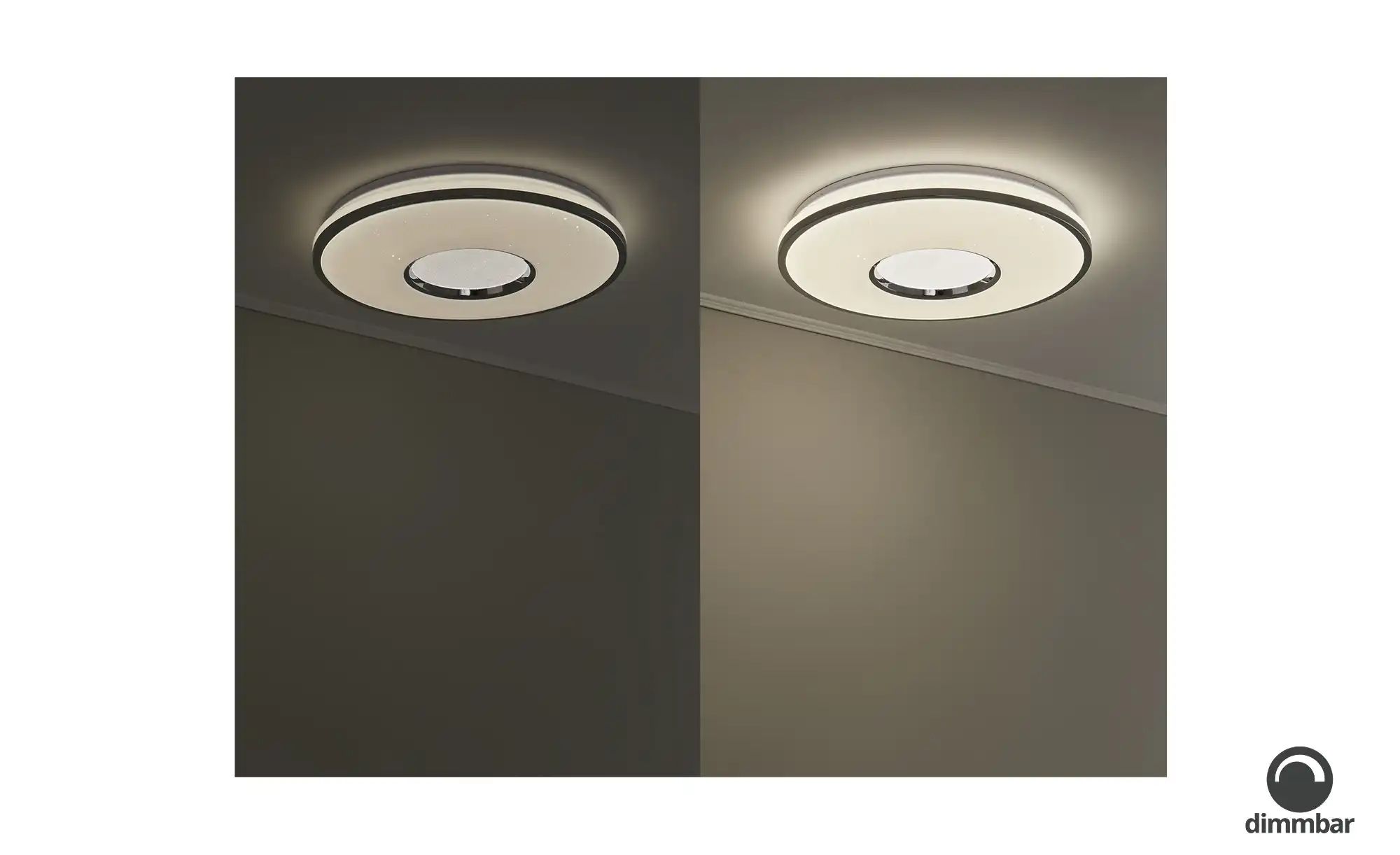 Thumbnail - KHG LED-Deckenleuchte  chrom mit Fernbedienung   ¦ silber ¦ Maße (cm): H: 8,5  Ø: 49 Lampen & Leuchten > Deckenleuchten ...